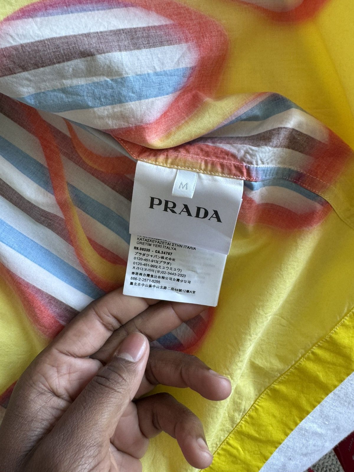 Prada PRADA CUSTOM DOUBLE MATCH BUTTON UP SHIRT Size US M / EU 48-50 / 2 - 9 Thumbnail