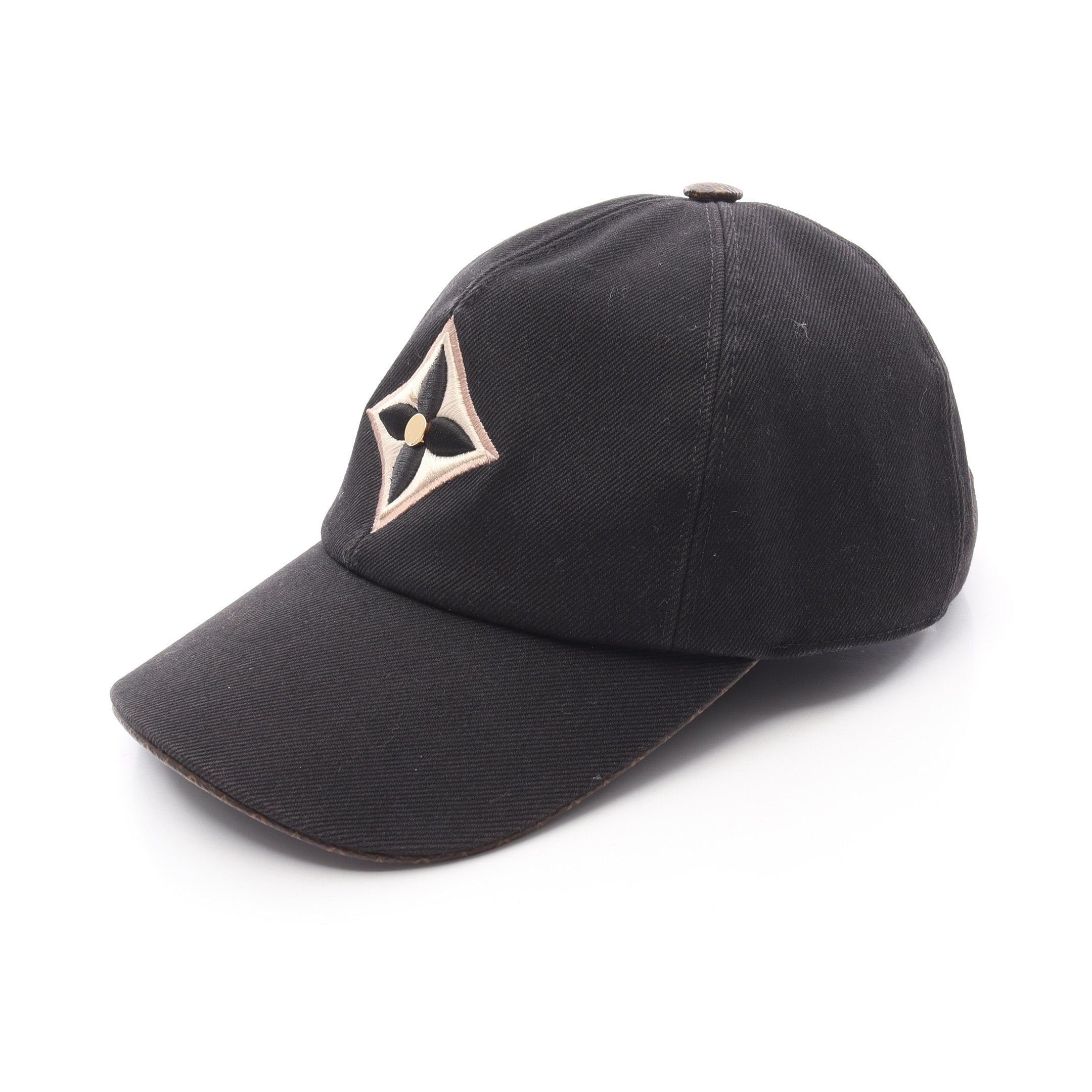 Louis Vuitton Louis Vuitton Cap Lv Day Cotton Silk Black Size ONE SIZE - 1 Thumbnail