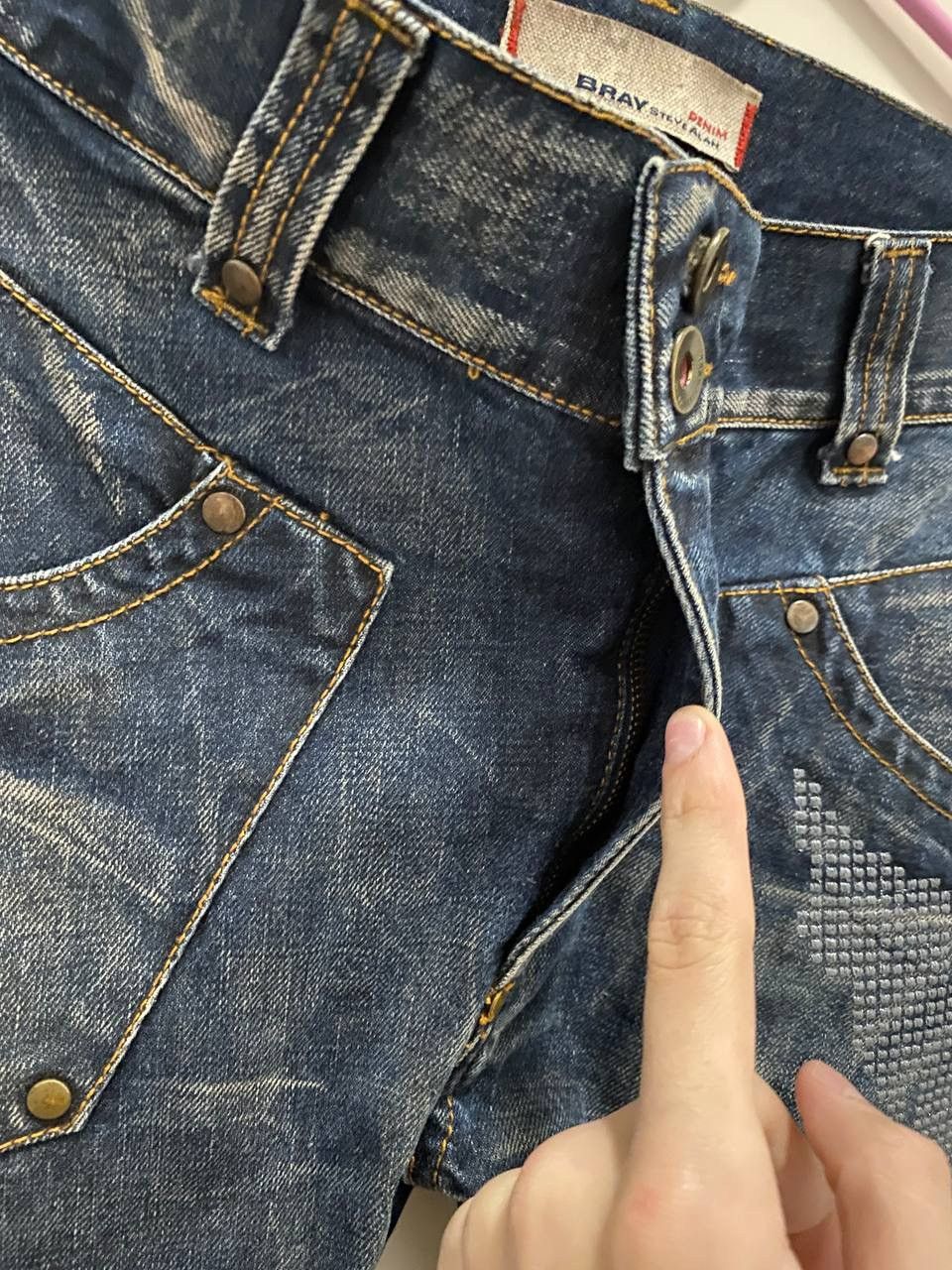 Grailed Archive Bray Jeans Detroit skeleton hands Denim Size US 31 - 16 Thumbnail