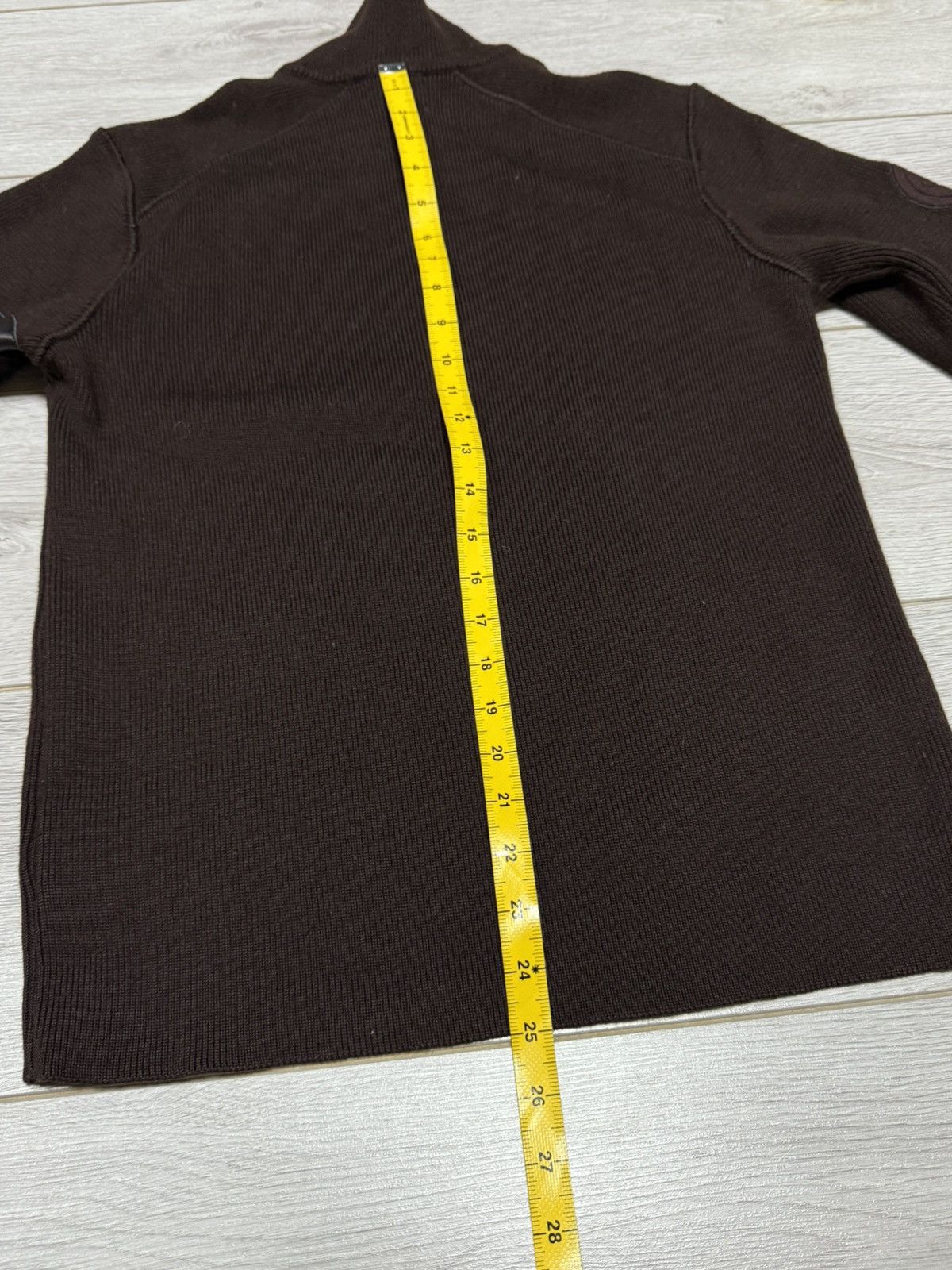 Versace Jeans Couture Versace wool quarter zip leather big logo jumper 1/4 Size US M / EU 48-50 / 2 - 12 Thumbnail