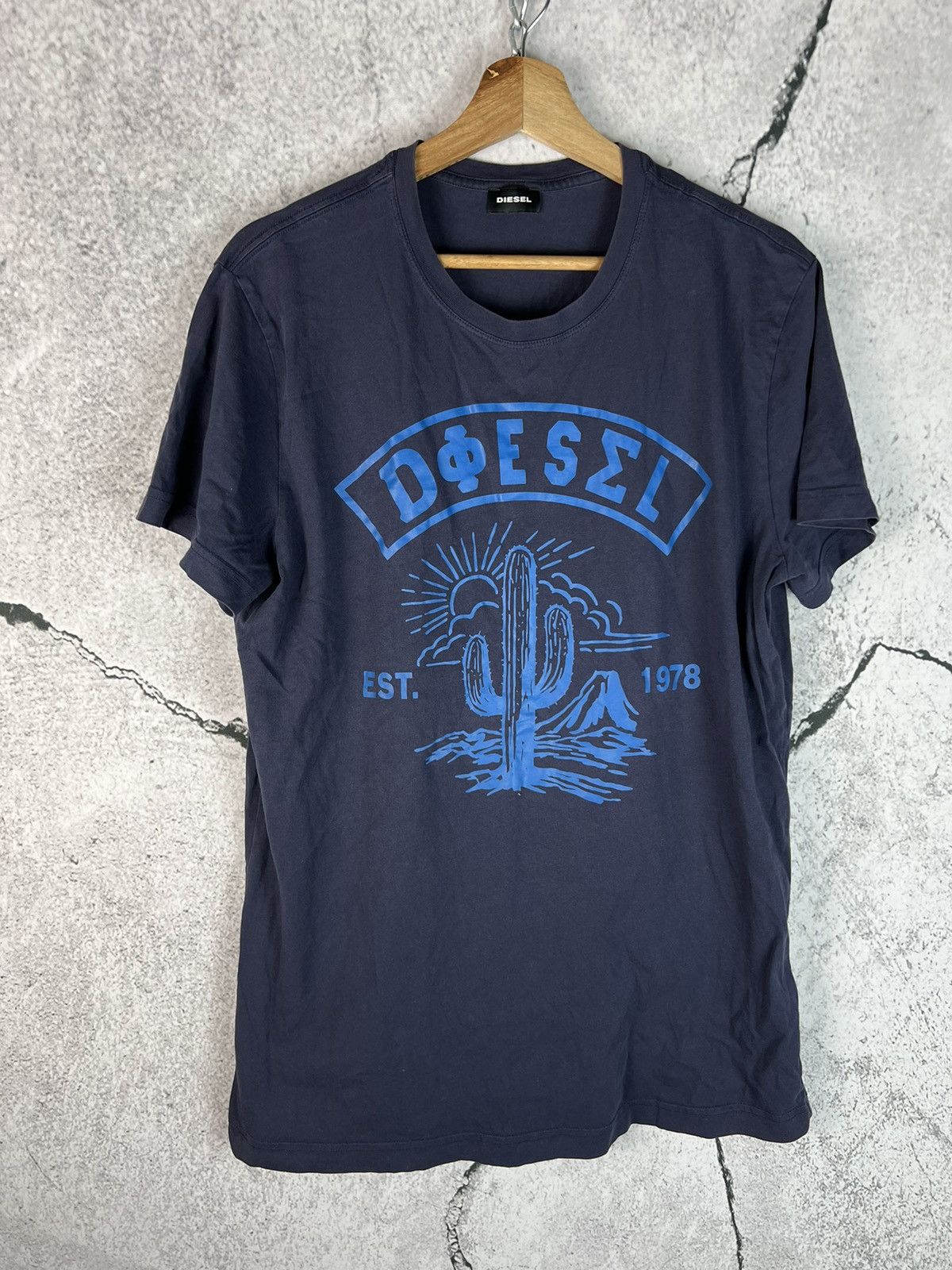 Diesel Avant Gard Japanese Vintage 90e Diesel T-shirt Over Print te Size US XL / EU 56 / 4 - 1 Thumbnail