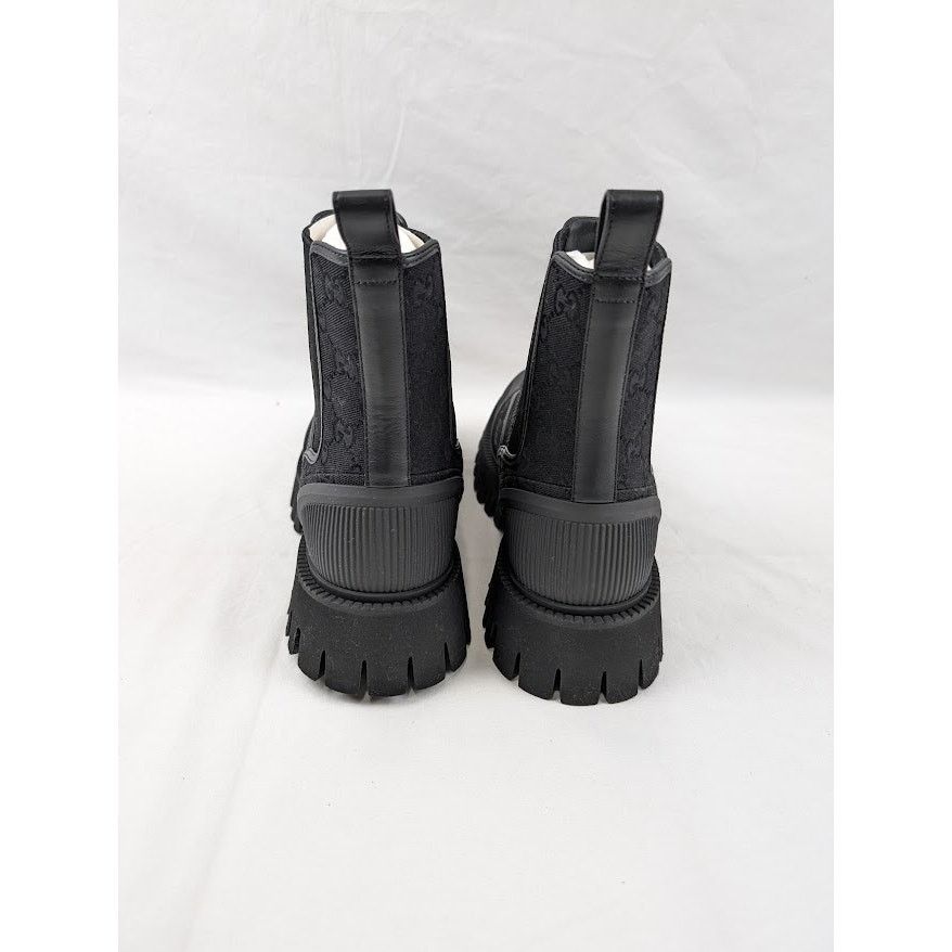 Gucci o1rshd1 New Canvas GG Boots in Black Size US 11.5 / EU 44-45 - 16 Thumbnail