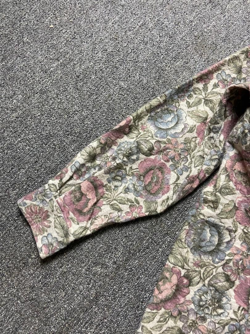 Japanese Brand Woolrich Rugged Outdoorwear Floral Shirt (196) Size M / US 6-8 / IT 42-44 - 4 Thumbnail