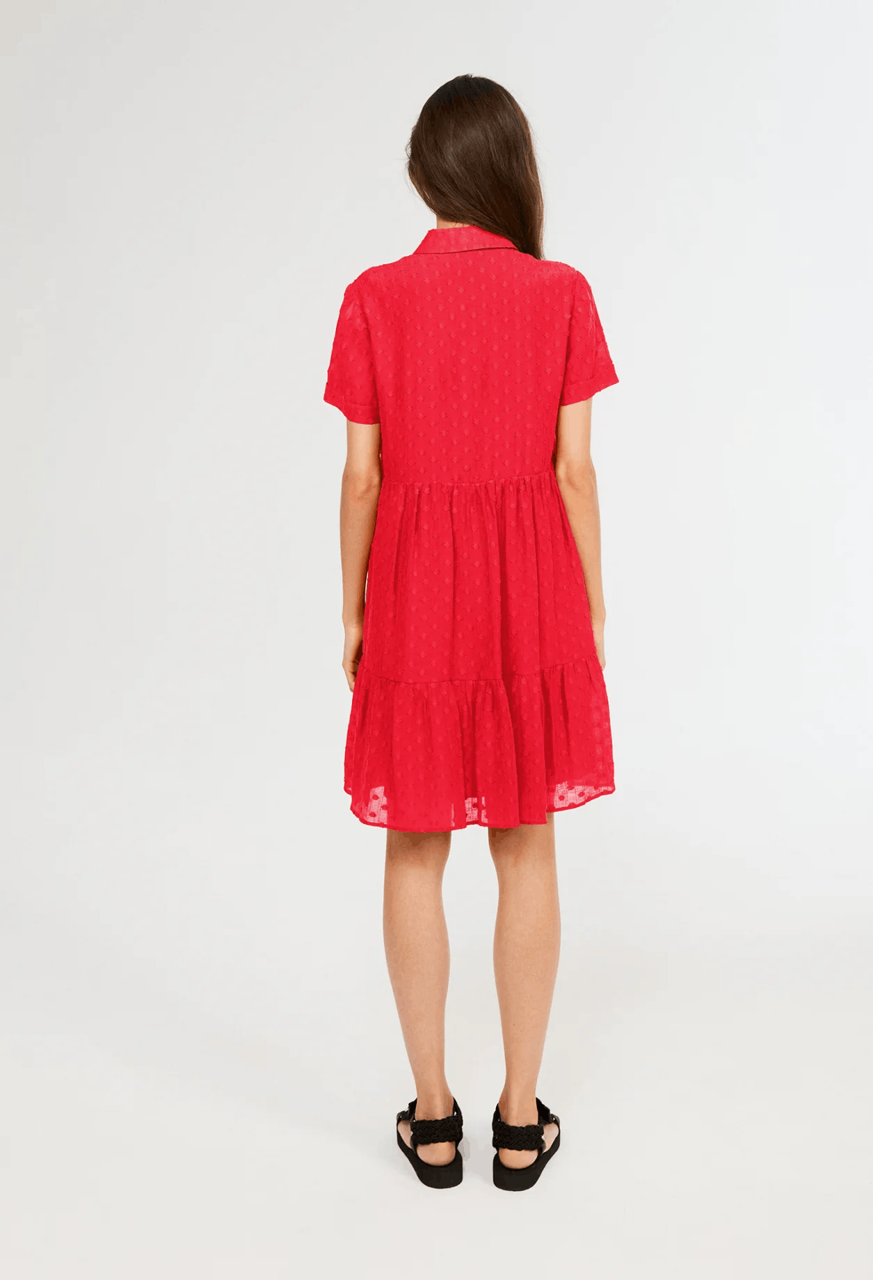 Other Claudie Pierlot red doll dress Size M / US 6-8 / IT 42-44 - 7 Thumbnail
