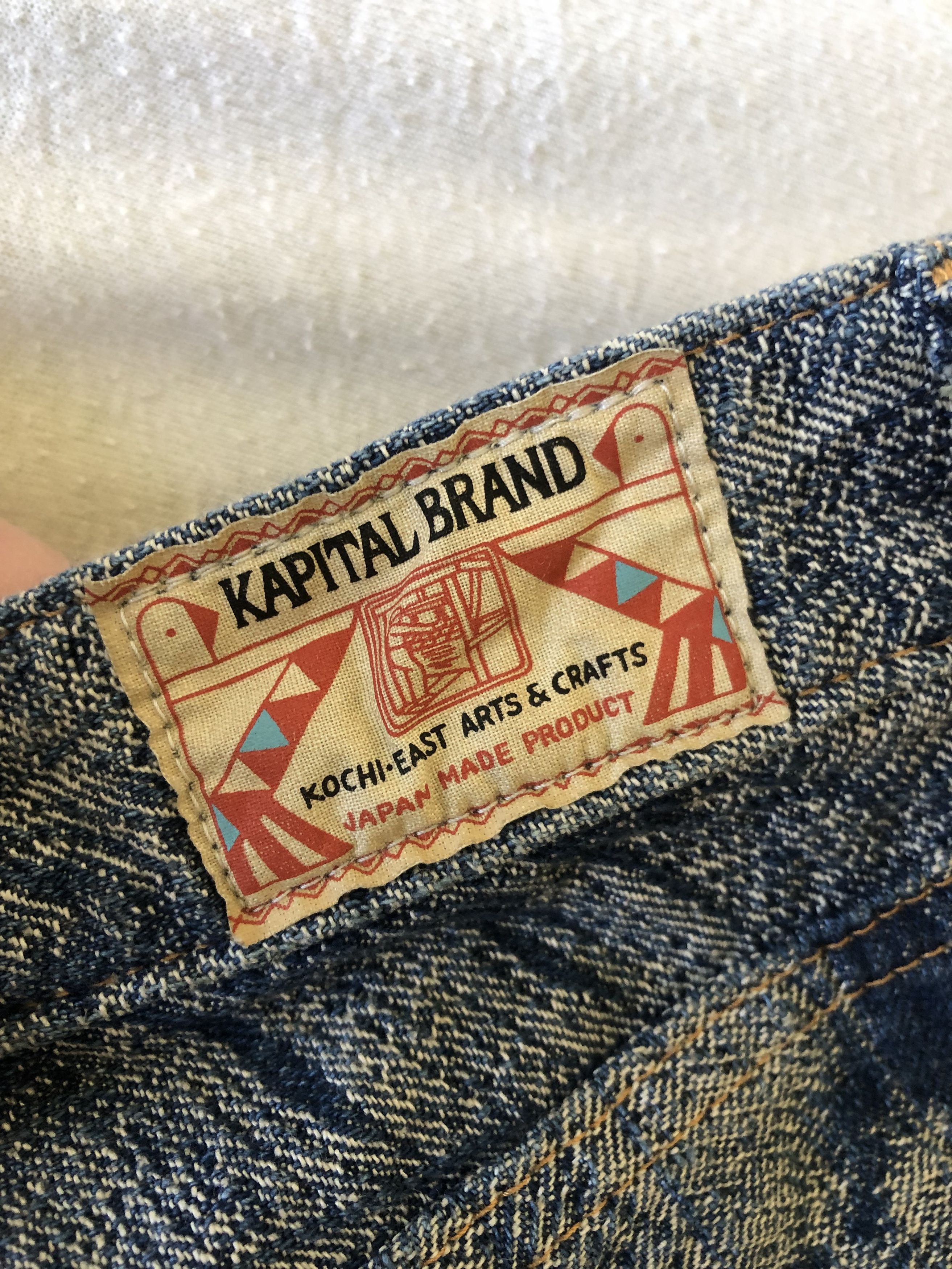 Kapital Kapital Magpie 5P Denim Jacquard Shorts Size US 36 / EU 52 - 3 Thumbnail