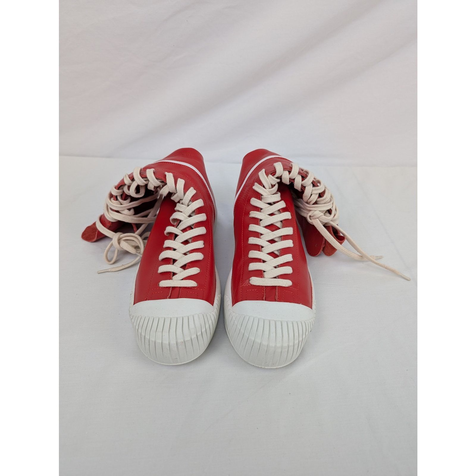 Vivienne Westwood o1rshd1 Lena Leather Boxing Boot in Red Size US 10 / EU 43 - 6 Thumbnail