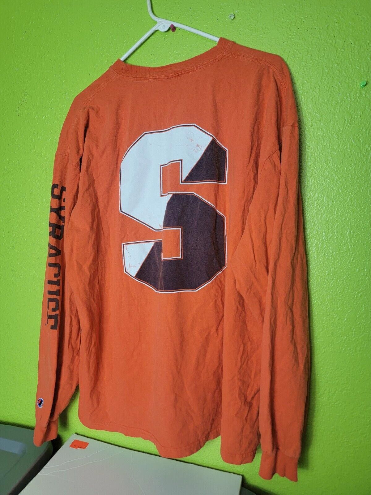Champion Y2K Champion Syracuse University Long Sleeve Shirt 2XL Size ONE SIZE - 1 Thumbnail