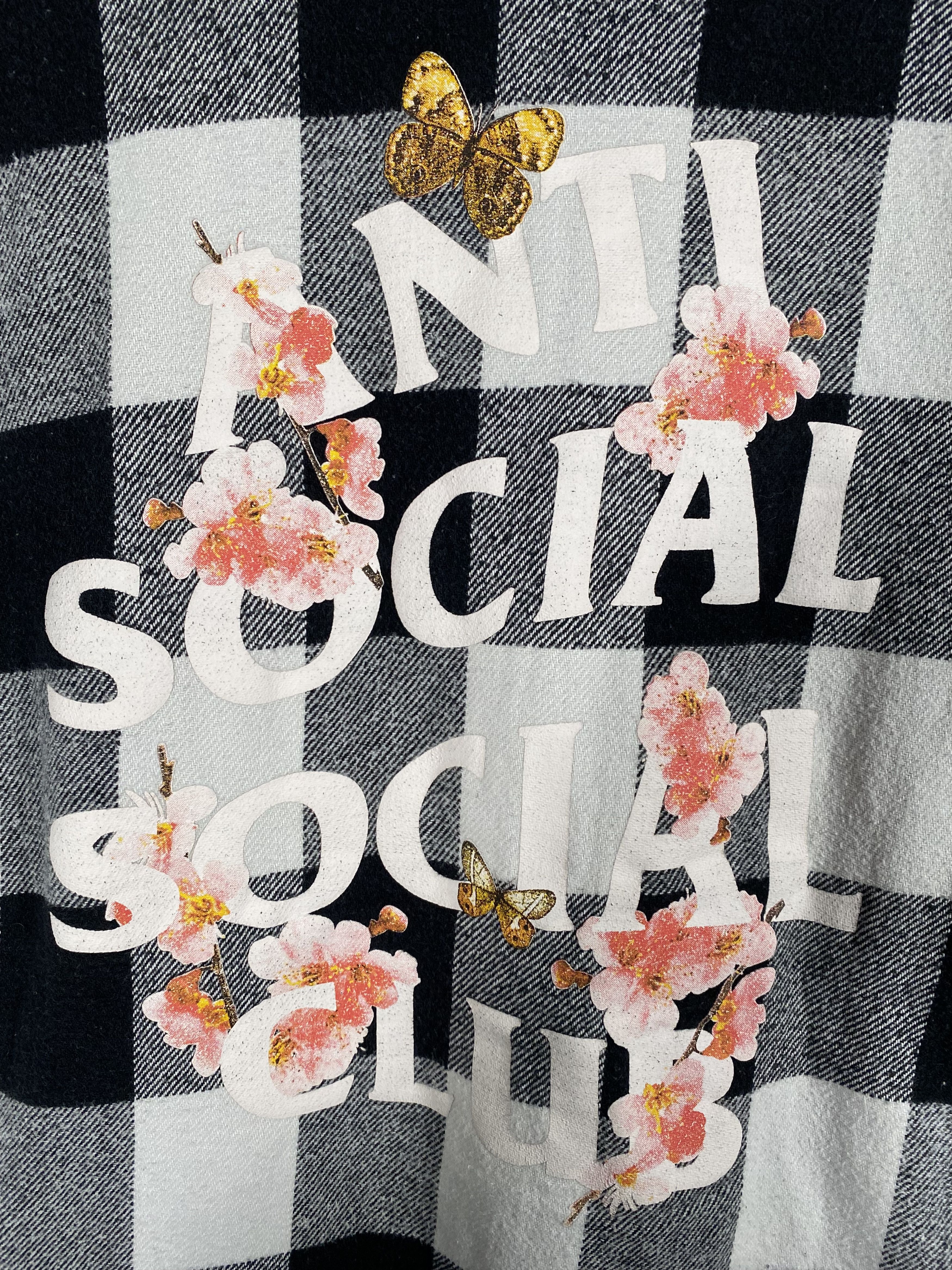 Anti Social Social Club Anti Social Social Club Kkoch White Flannel Floral Size M Size US M / EU 48-50 / 2 - 4 Thumbnail