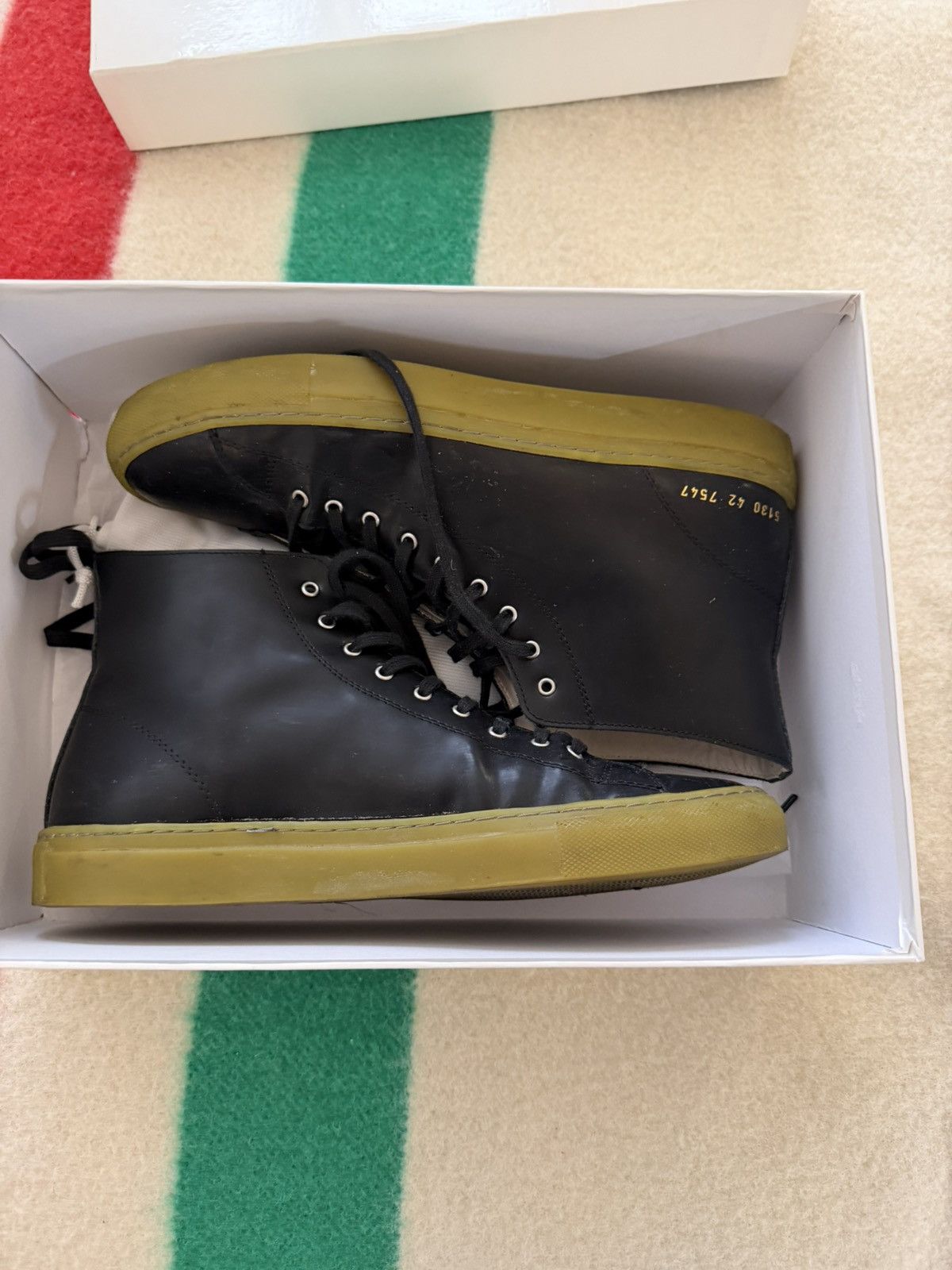 Common Projects Black common project high tops Size US 9 / EU 42 - 3 Thumbnail