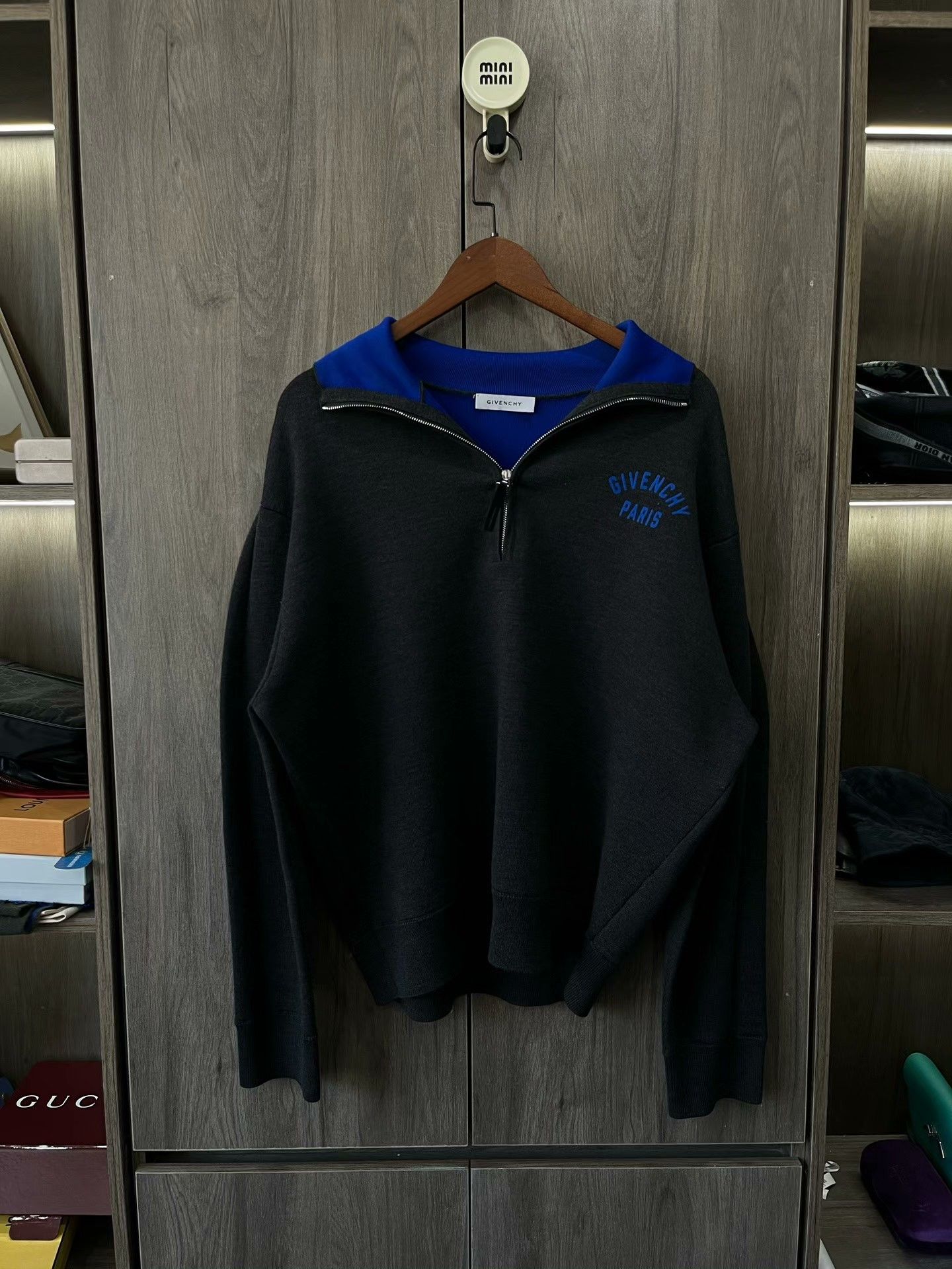 Givenchy Givenchy Logo Half-Zip Knit Sweater Size L Size US L / EU 52-54 / 3 - 1 Thumbnail