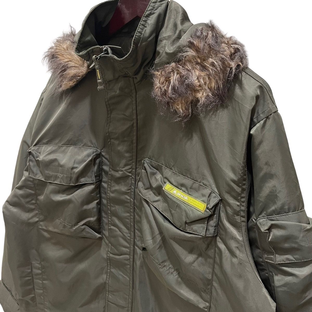 Airwalk Vintage Airwalk Military Hoodie Bomber Jacket Size US M / EU 48-50 / 2 - 6 Thumbnail