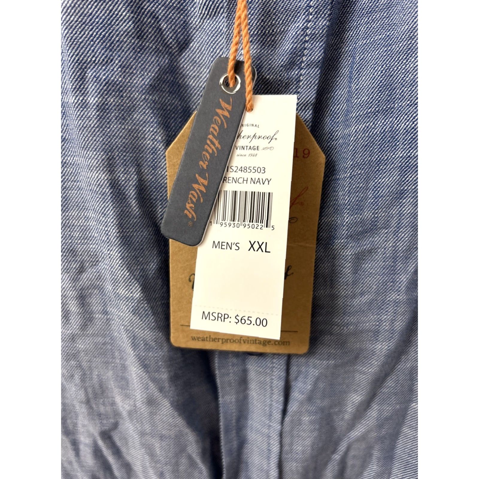 Weatherproof VINTAGE Weatherproof Shirt Mens 2XL Blue Country Twill Button-Down Long Sleeve Size US XXL / EU 58 / 5 - 5 Thumbnail