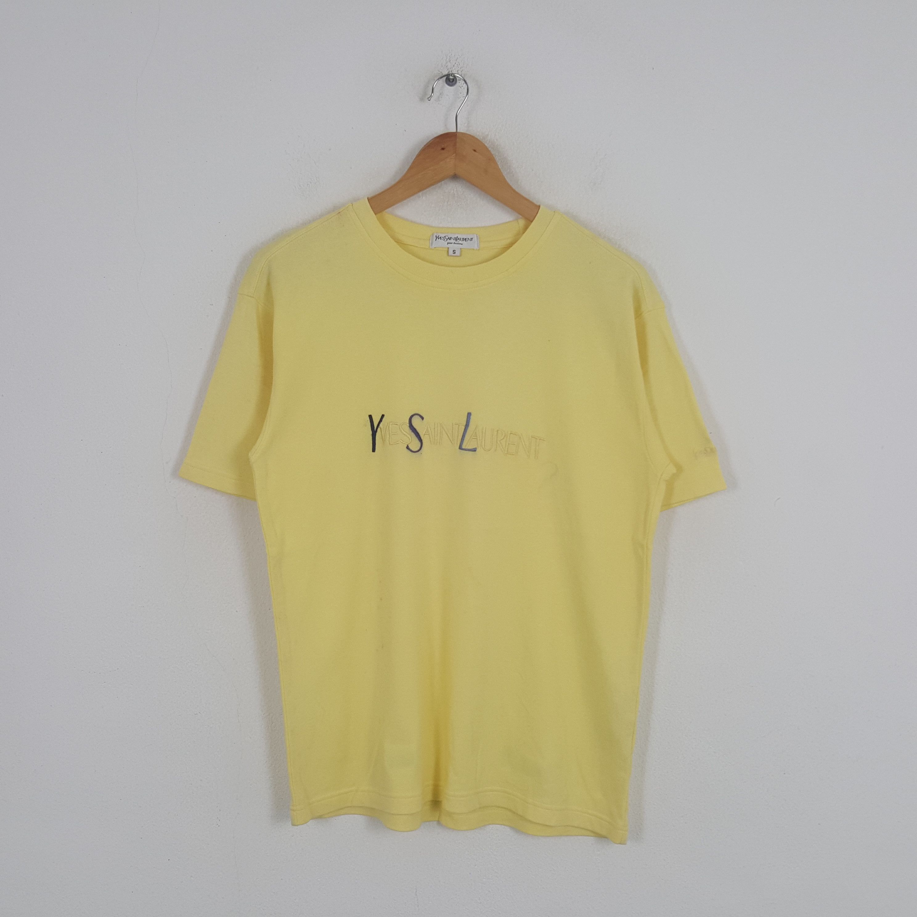 Vintage × Yves Saint Laurent Vintage Yves Saint Laurent YSL Italian Brand Tshirt Size US M / EU 48-50 / 2 - 1 Thumbnail