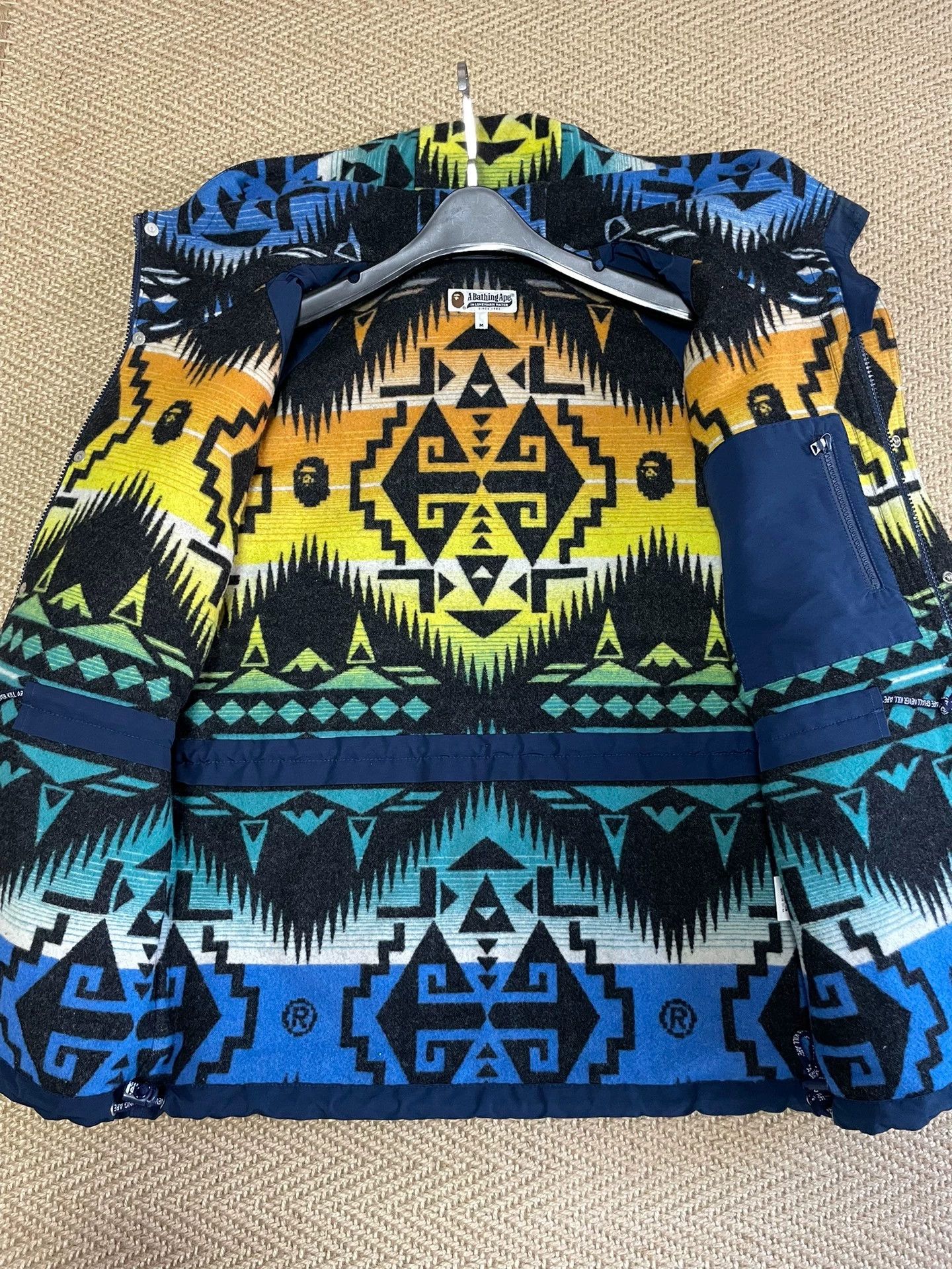 Bape BAPE NIGO Ethnic Wool-Lined Thick Jacket M NM Size US M / EU 48-50 / 2 - 4 Thumbnail