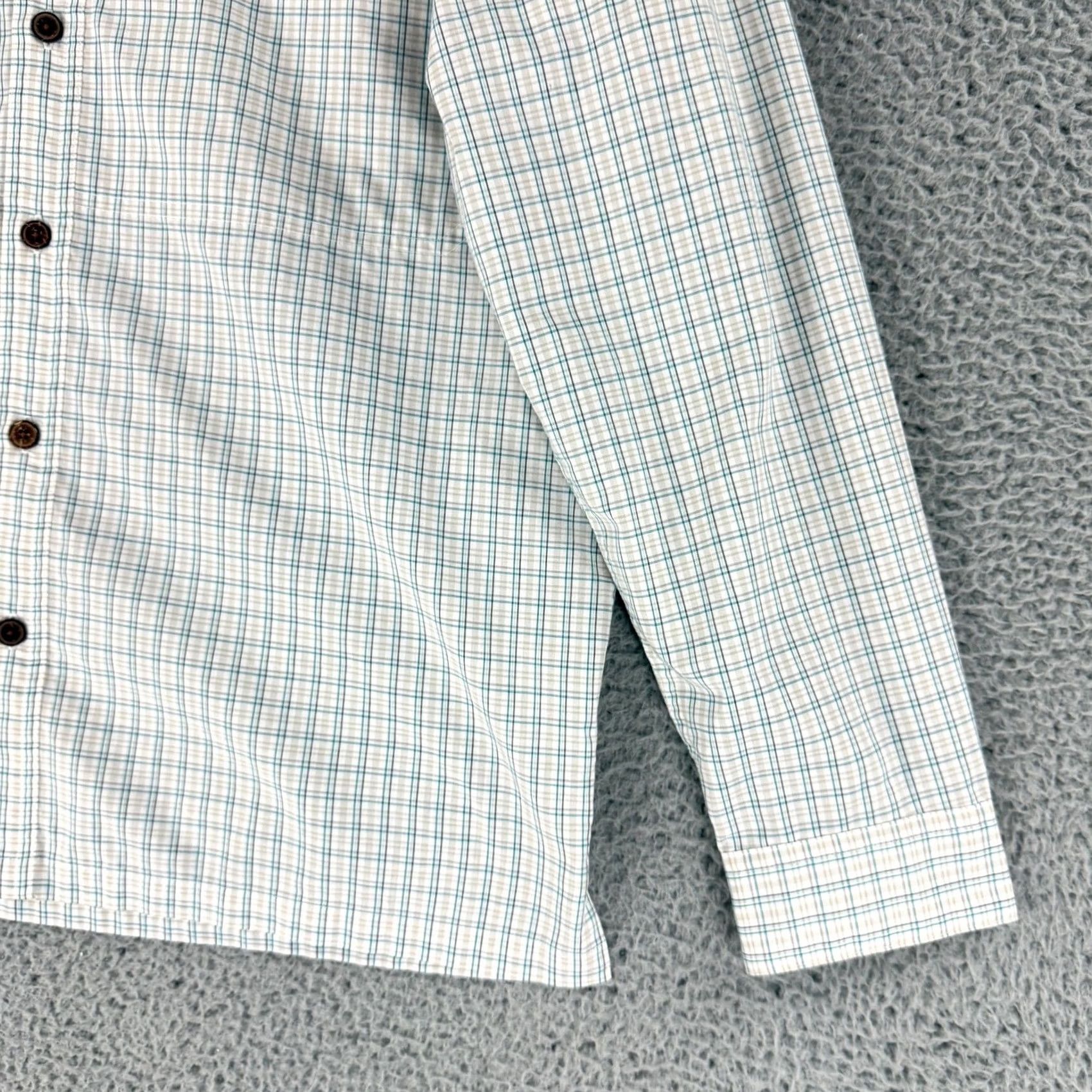 Patagonia Patagonia Shirt Men Medium Blue Tan Long Sleeve Plaid Button-Down Organic Cotton Size US M / EU 48-50 / 2 - 3 Thumbnail