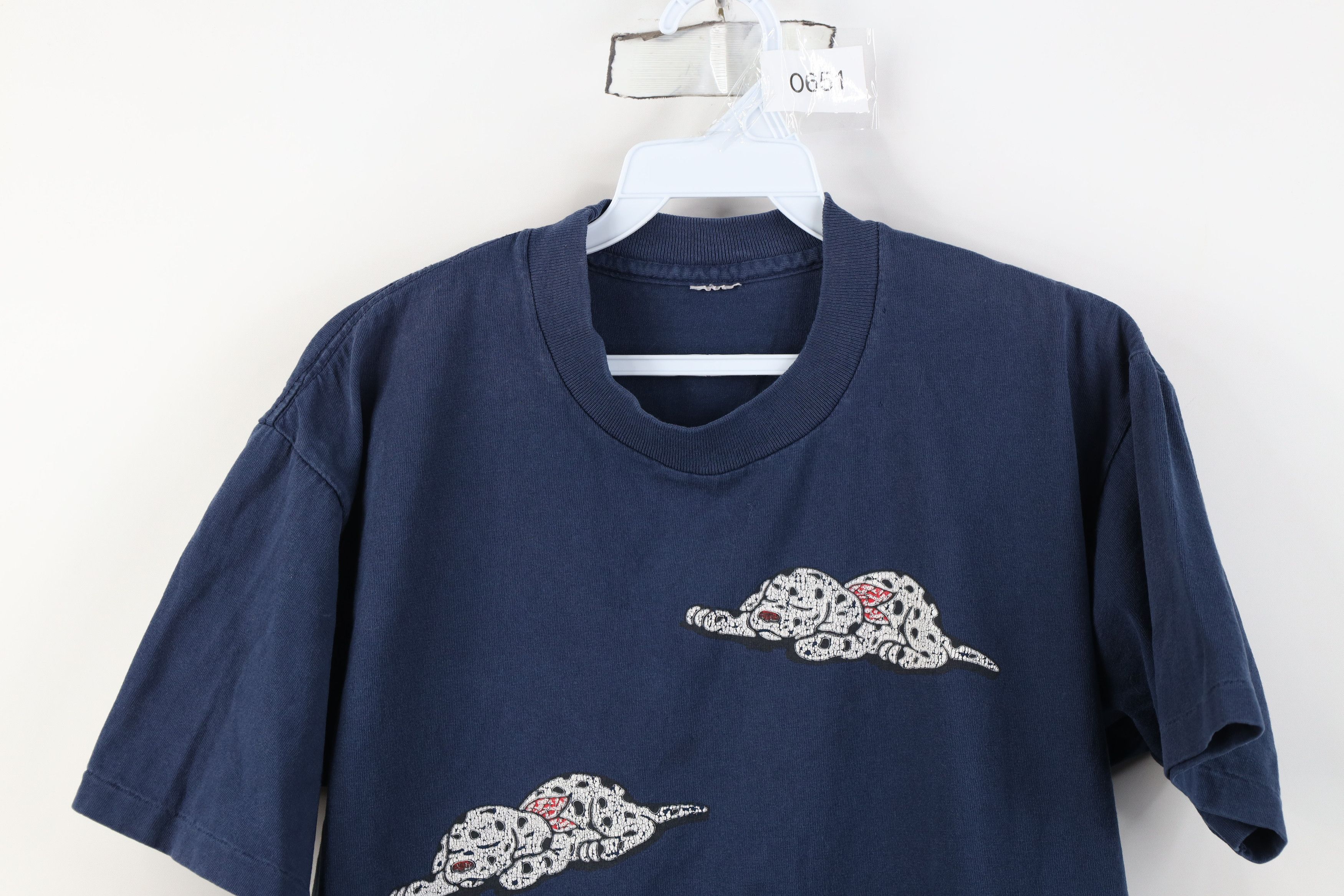 Vintage Vintage 90s Streetwear Dalmatian Dog Puppy T-Shirt Blue Size M / US 6-8 / IT 42-44 - 2 Thumbnail