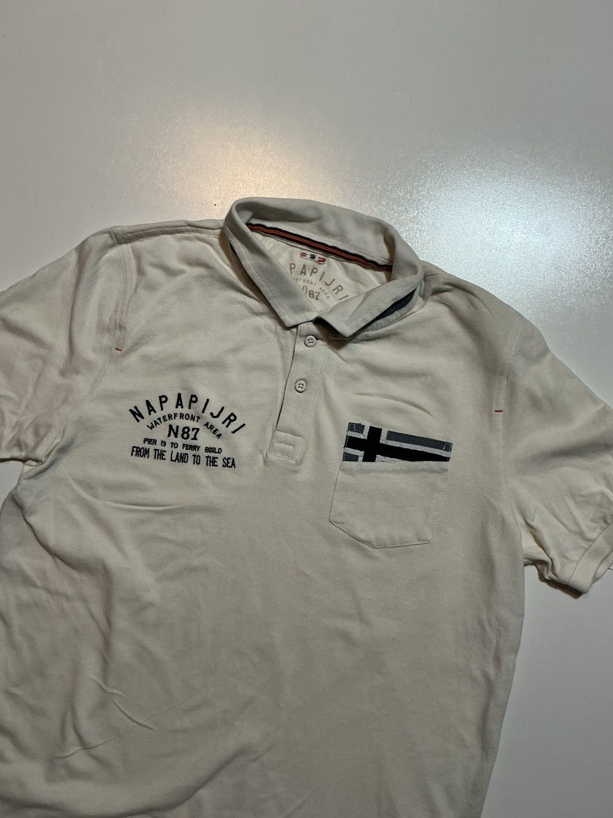 Napapijri Napapijri Waterfront Area Land To The Sea N87 S/S Polo Shirt Size US L / EU 52-54 / 3 - 3 Thumbnail