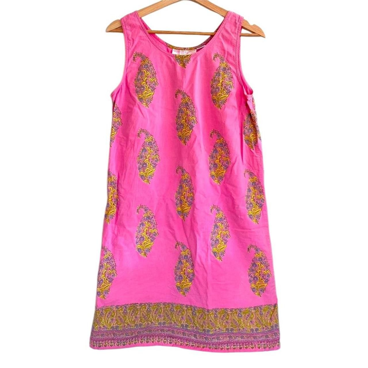 Designer GRAHAM KANDIAH PINK BOHO BOHEMIAN MINI SUMMER DRESS MEDIUM Size M / US 6-8 / IT 42-44 - 1 Thumbnail
