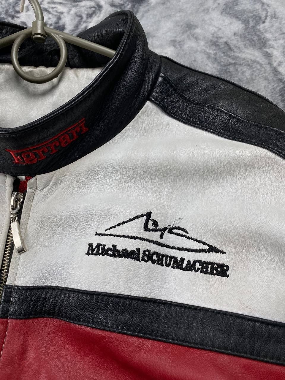 Ferrari Vintage Ferrari Racing Leather Jacket F1 Big Logo Men Size US XL / EU 56 / 4 - 9 Thumbnail