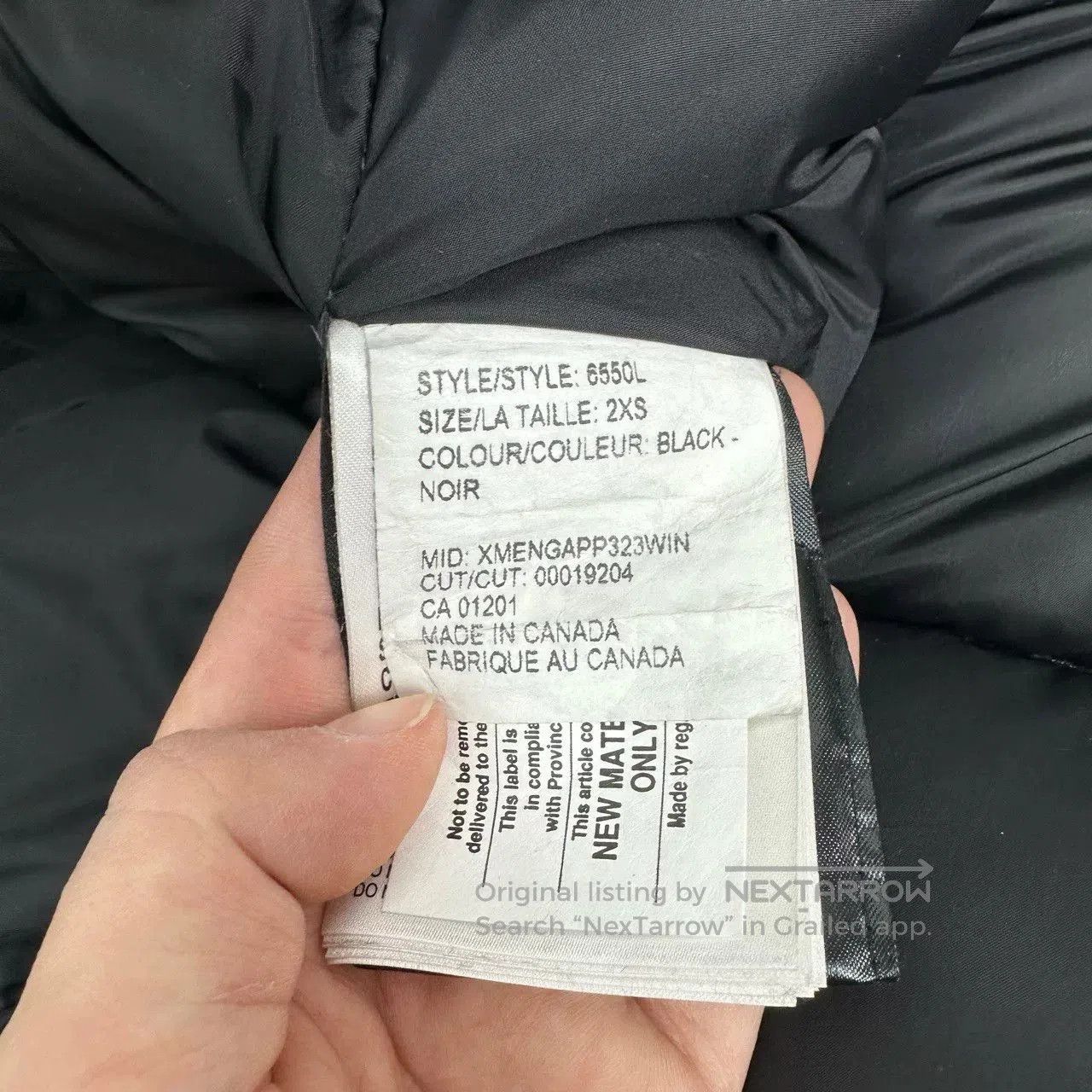 Canada Goose black parka coat with hood. Size XXS / US 00 / IT 34 - 5 Thumbnail