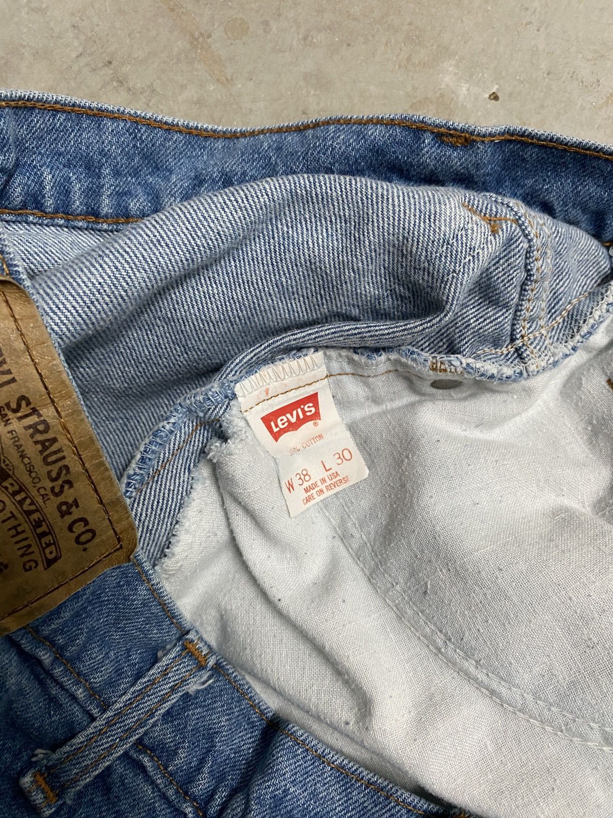 Levi's × Levi's Vintage Clothing × Vintage Levi’s 505 Orange Tab Size US 38 / EU 54 - 3 Thumbnail