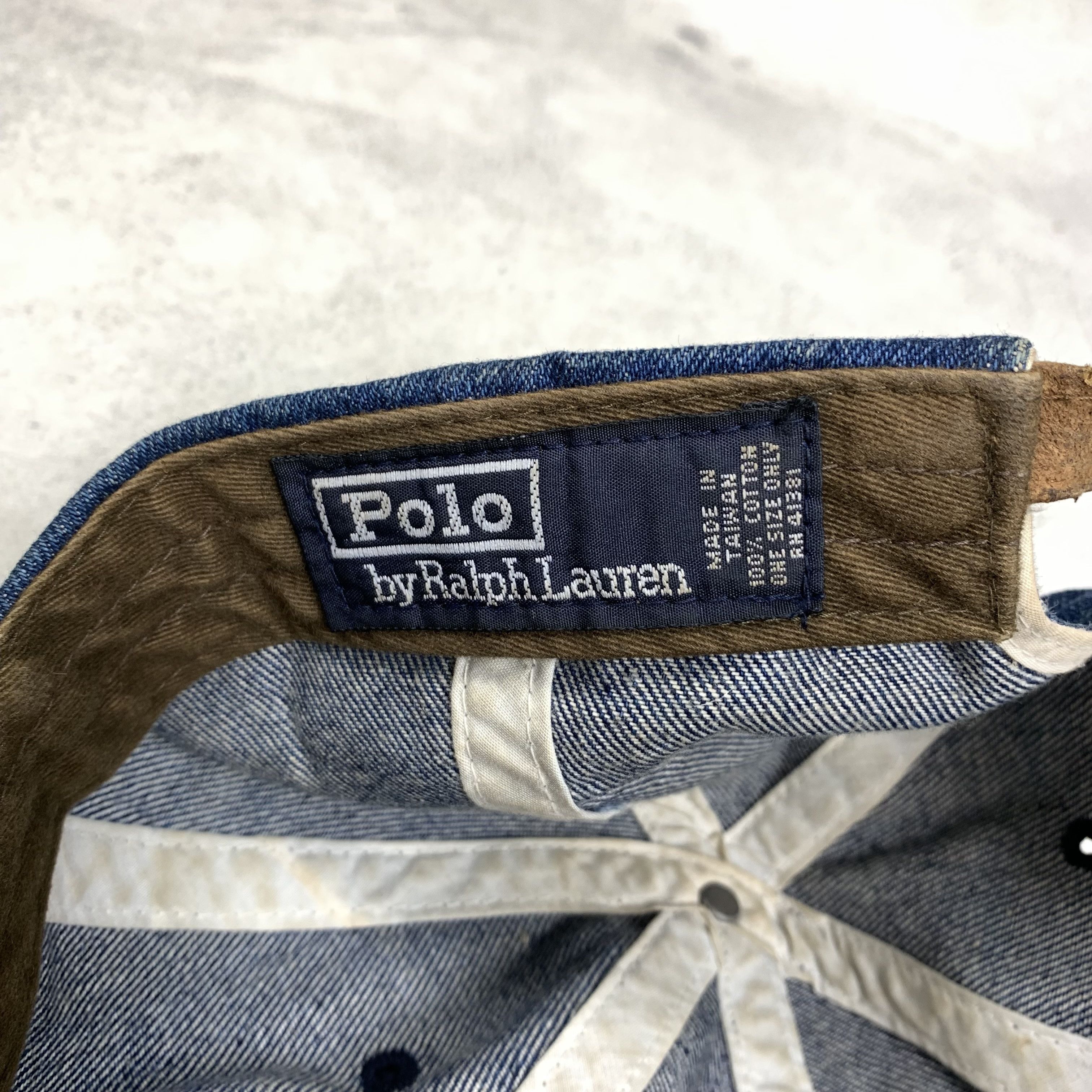 Polo Ralph Lauren Vintage Polo Ralph Lauren Denim Hat Cap Size ONE SIZE - 5 Thumbnail