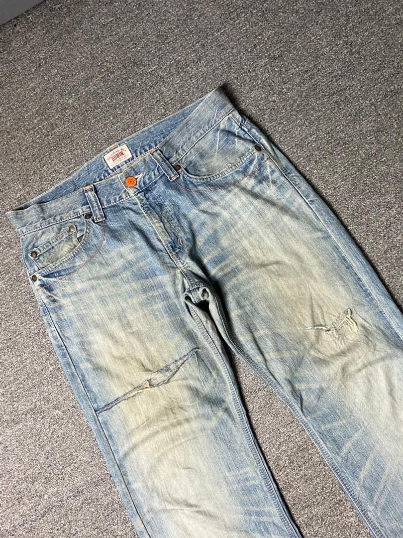 Edwin Vintage EDWIN Genuine Distressed Jeans (143) Size US 37 - 9 Thumbnail