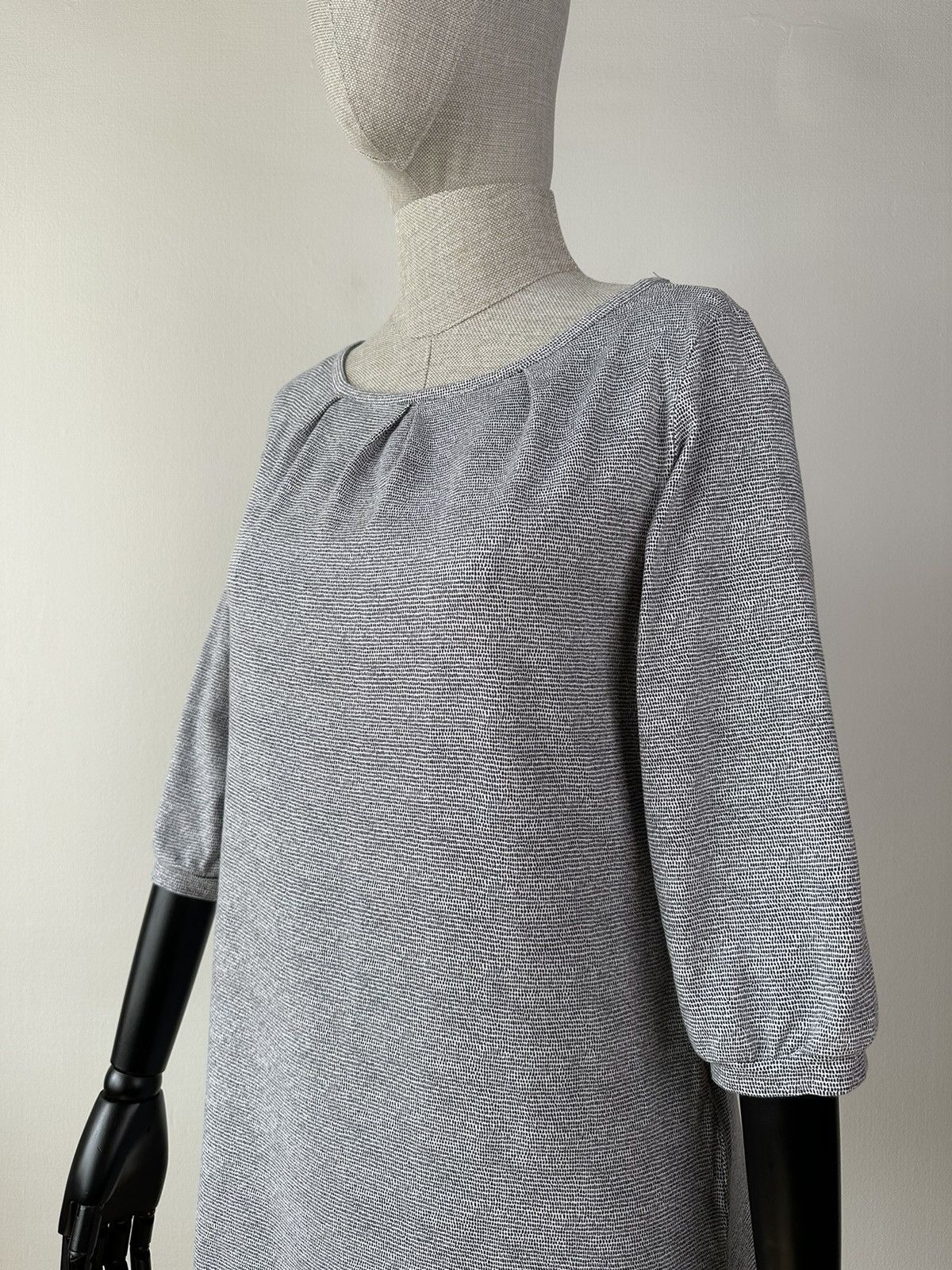 Marimekko MARIMEKKO PISKU Stretch Cotton 3/4 Sleeve Dress Tunic Size M / US 6-8 / IT 42-44 - 4 Thumbnail