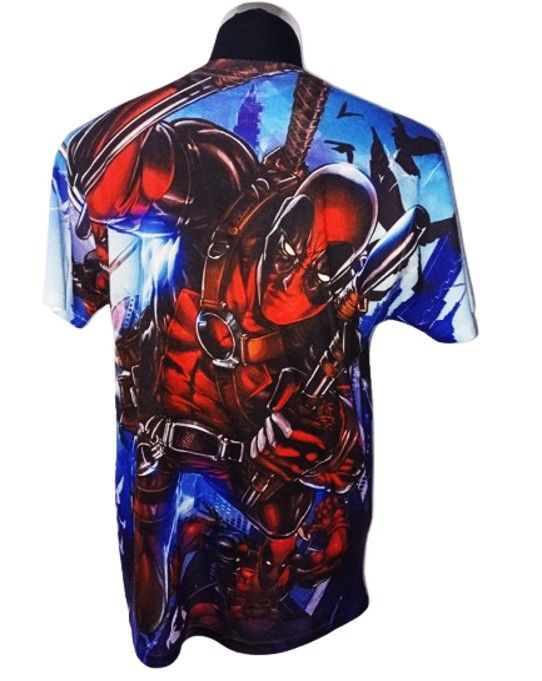 Marvel Comics RARE DEADPOOL FULL PRINT MEDIUM BY MARVEL ORIGINAL T-SHIRT Size US M / EU 48-50 / 2 - 2 Thumbnail