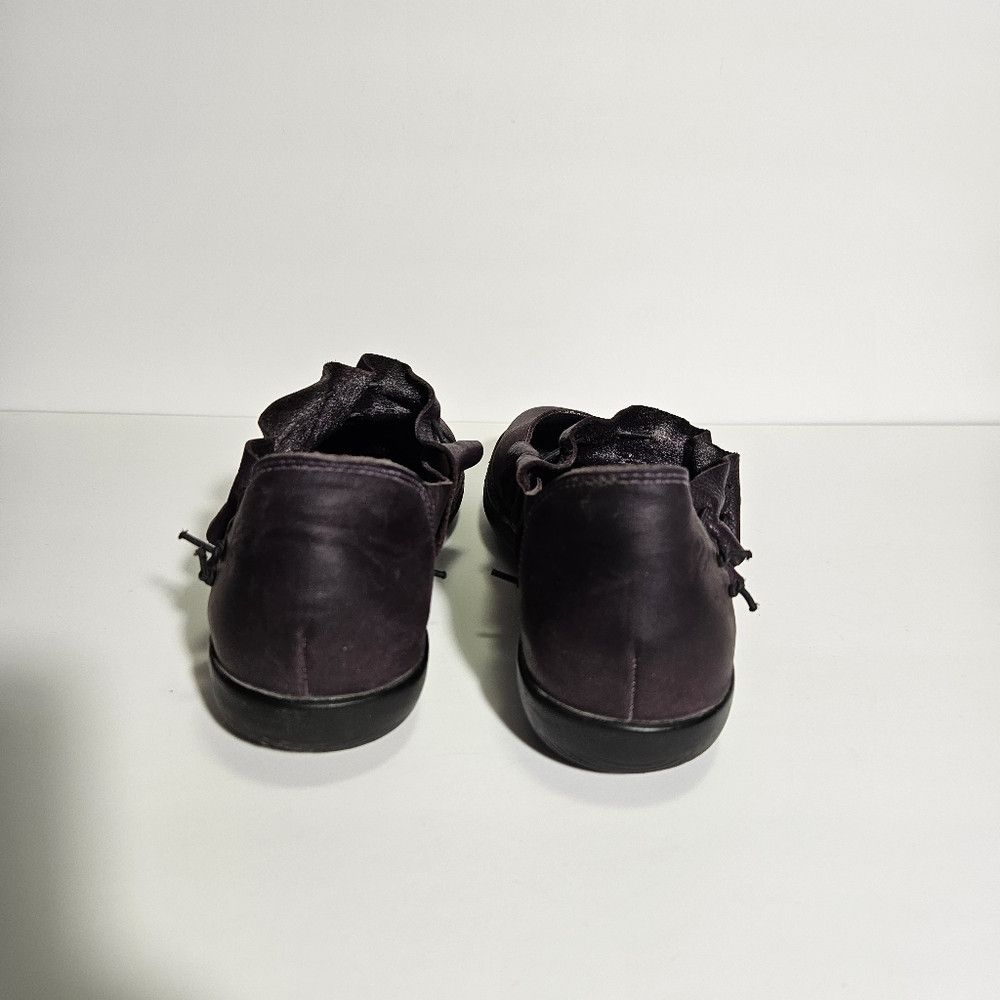 Other Loints of Holland Purple Nubuck Leather Ruffle Mary Jane Fl Size US 8 / IT 38 - 7 Thumbnail