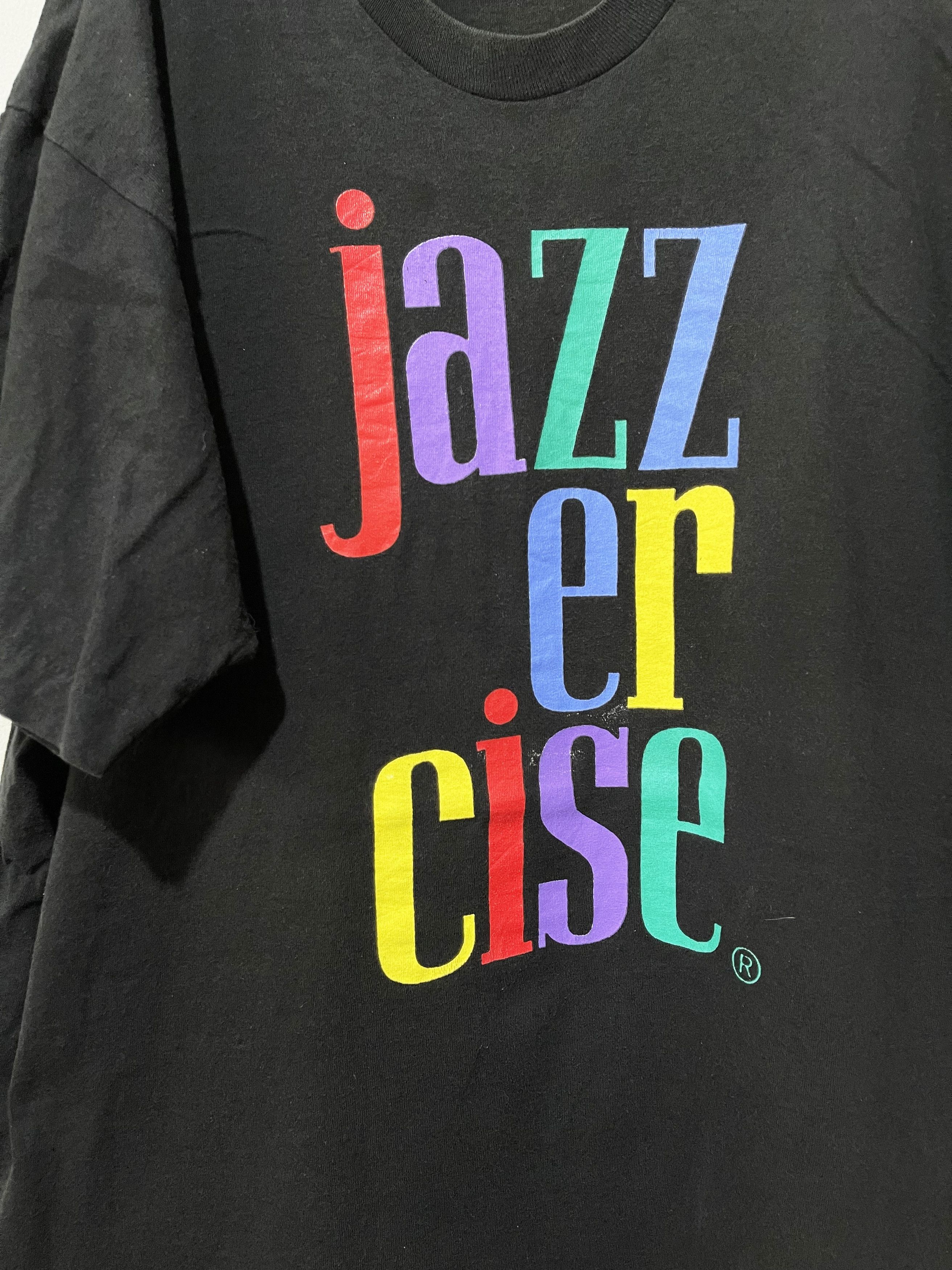 Band Tees × Jazz Cartier × Vintage Vintage 90s Jazzercise Shirt Size US XL / EU 56 / 4 - 2 Thumbnail