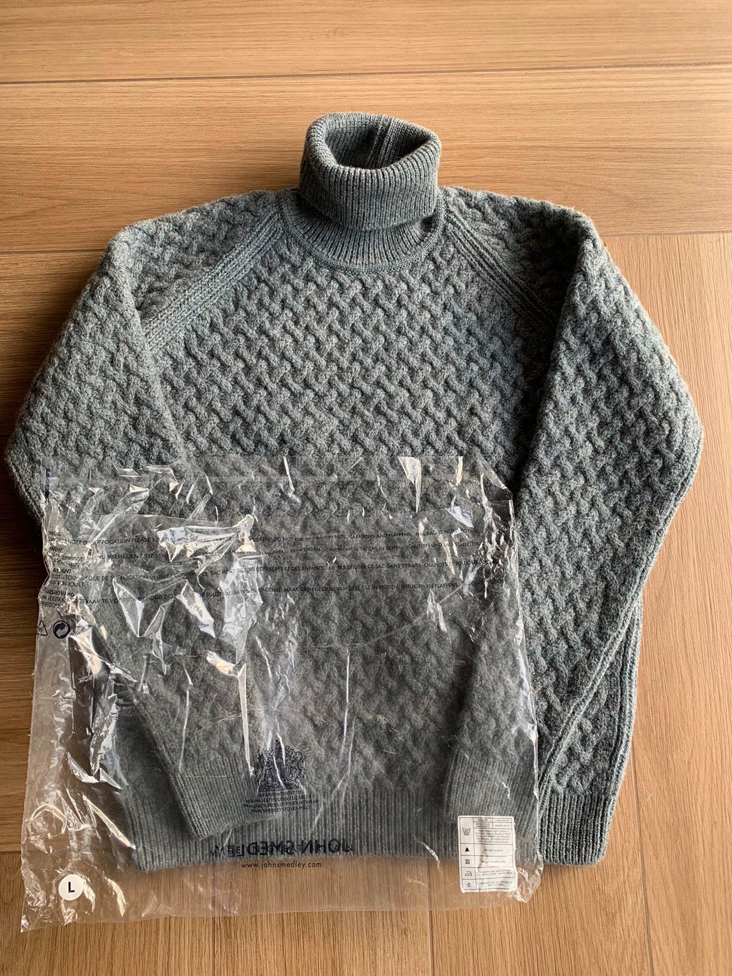John Smedley JOHN SMEDLEY WAYLAND Heavy Wool Knit L/S Sweater Size L Size US L / EU 52-54 / 3 - 1 Thumbnail