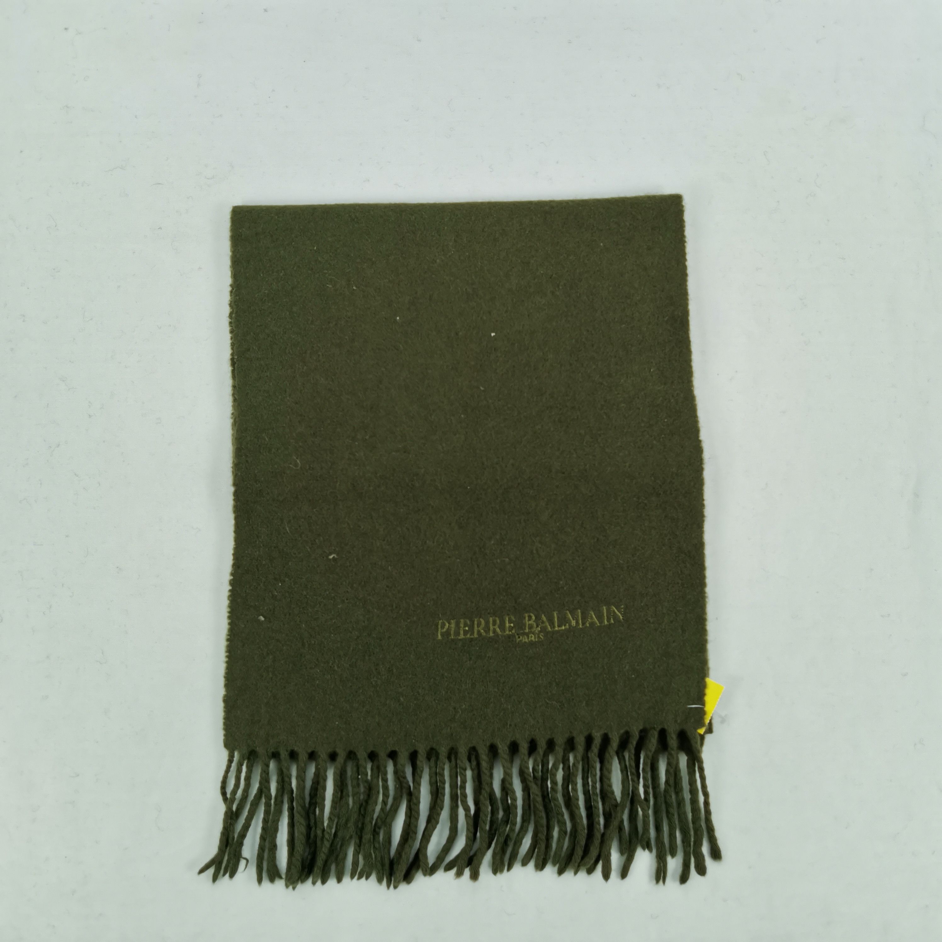 Japanese Brand Vintage Pierre Balmain Wool Scarf Fringe Winter Scarves Size ONE SIZE - 2 Thumbnail