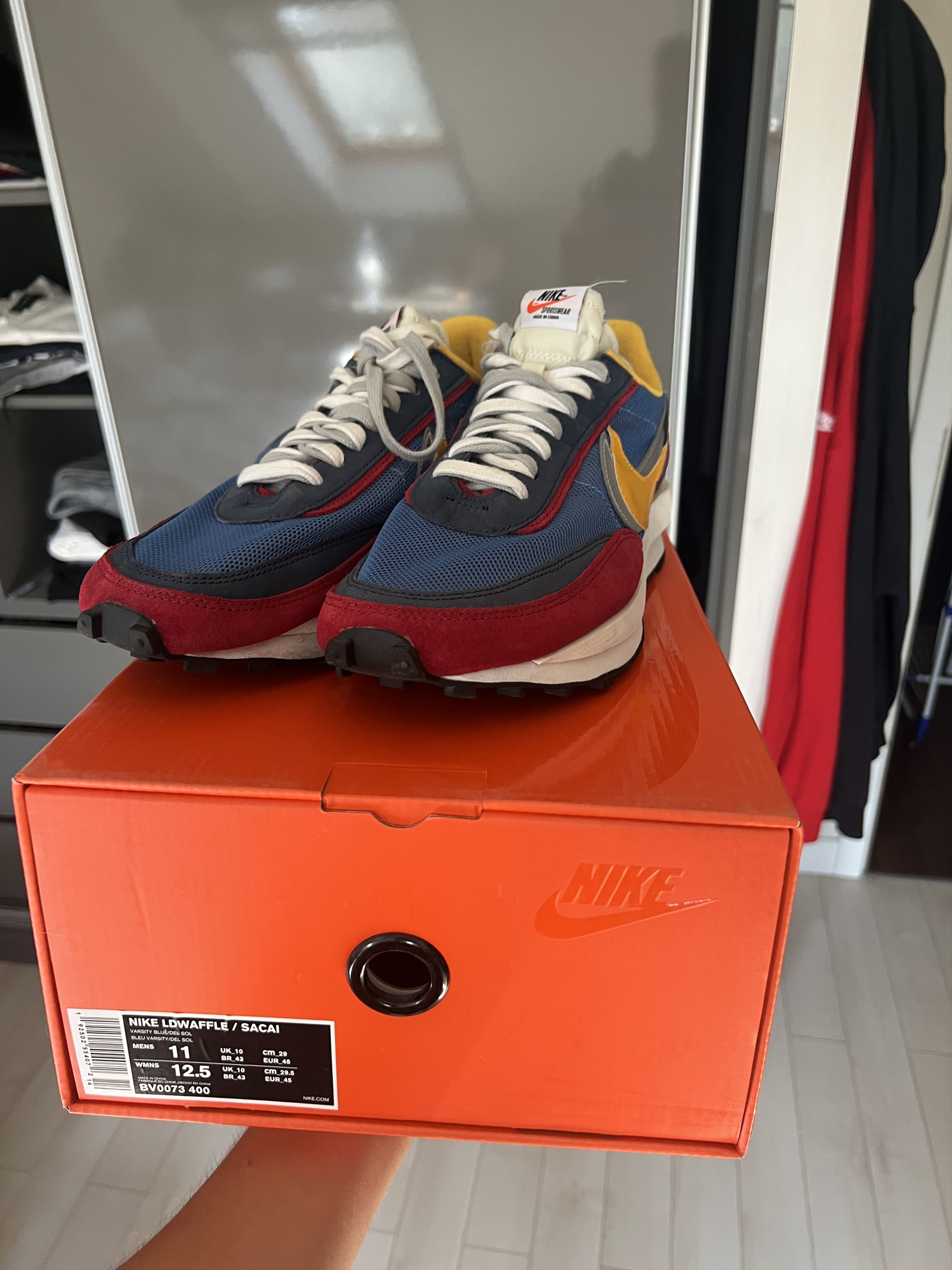 Nike × Sacai Nike x Sacai LDWaffle Varsity Blue Size US 11 / EU 44 - 5 Thumbnail