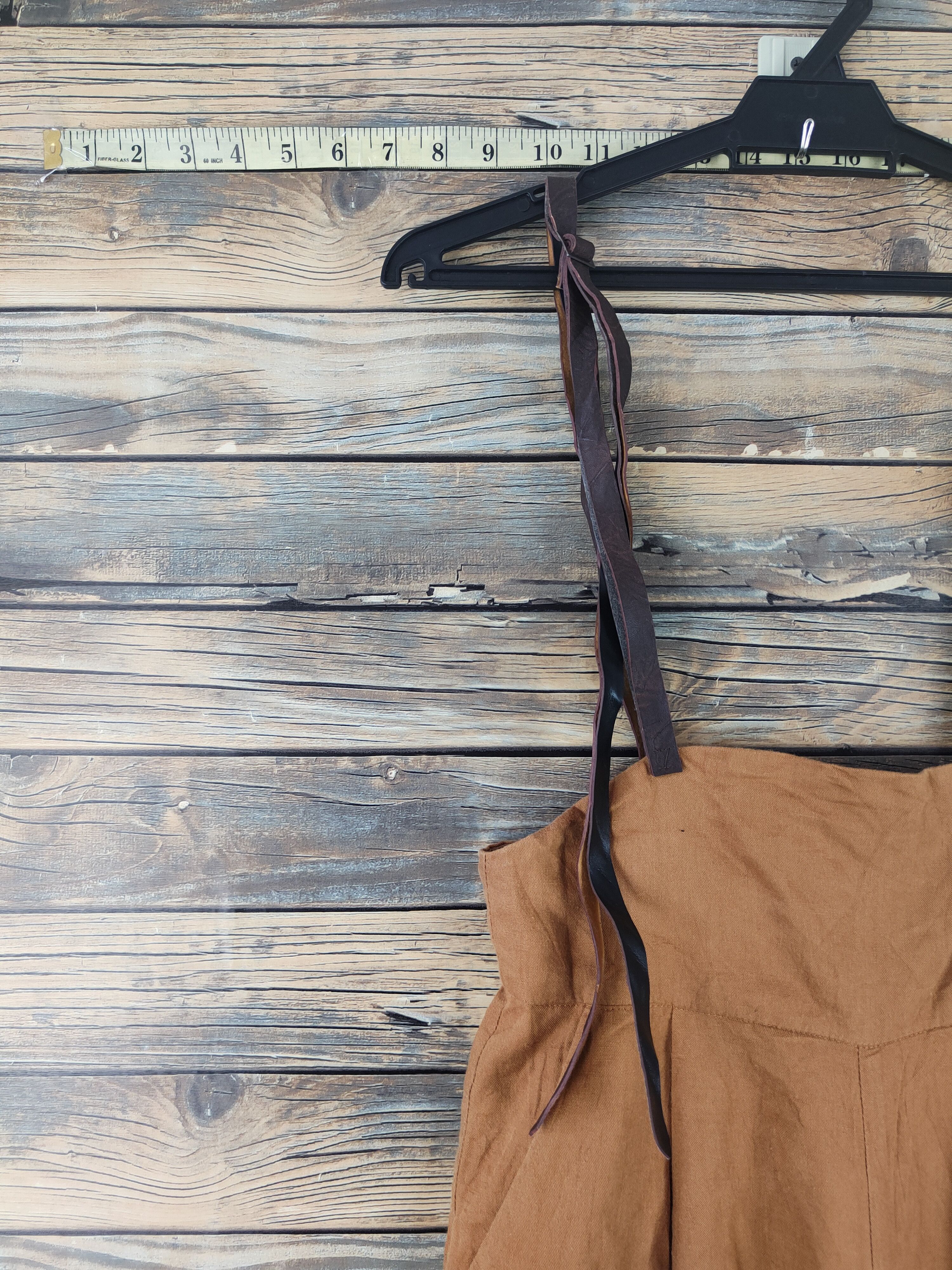 Japanese Brand × Vintage Streetwear Vintage Japan Brand Brown Adjust Strap Jumpsuit Size 26" / US 2 / IT 38 - 3 Thumbnail