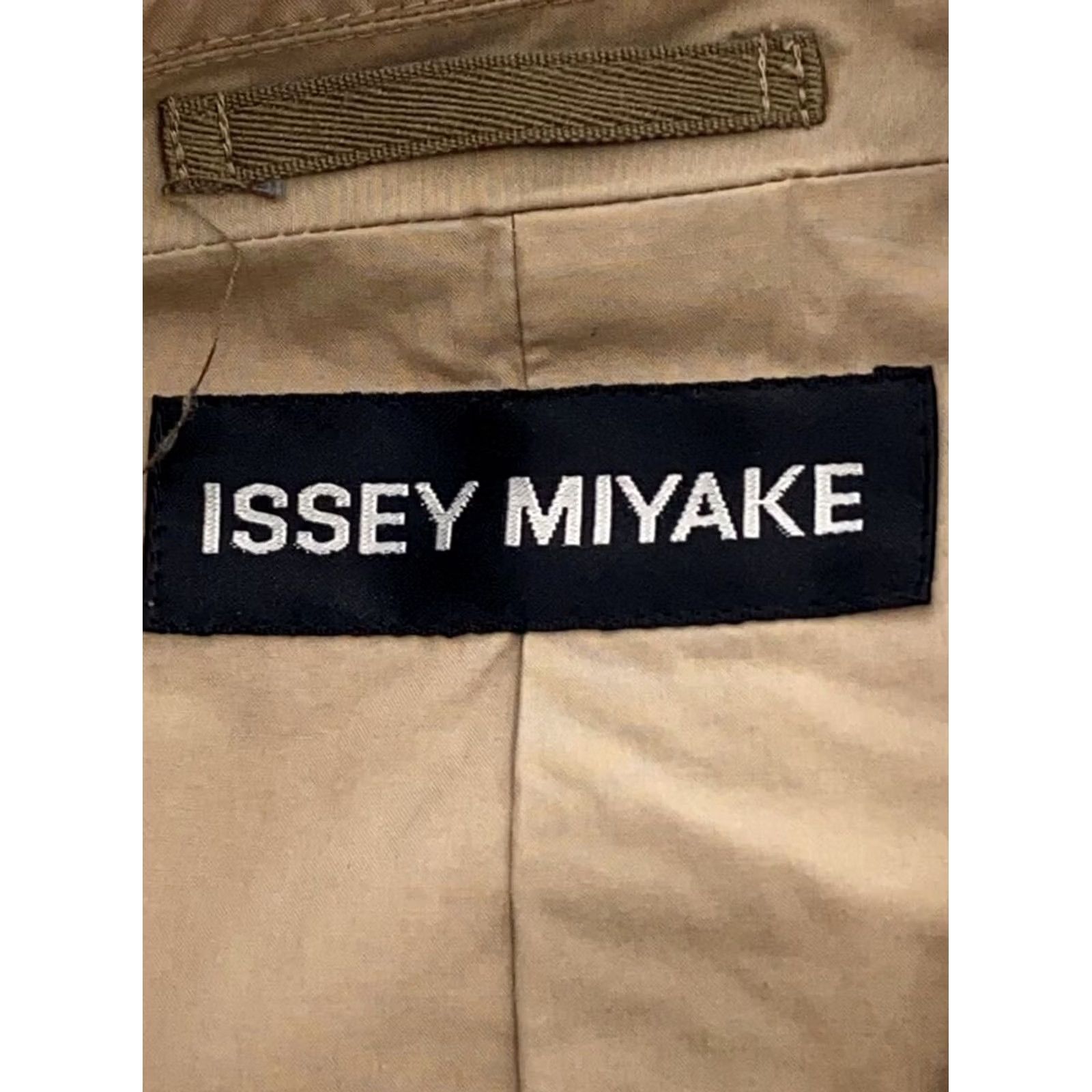 Issey Miyake ISSEY MIYAKE Tailored Jacket Men's Beige Cotton Size M 78cm Pockets Buttoned Casual Vintage-Style Size US M / EU 48-50 / 2 - 3 Thumbnail