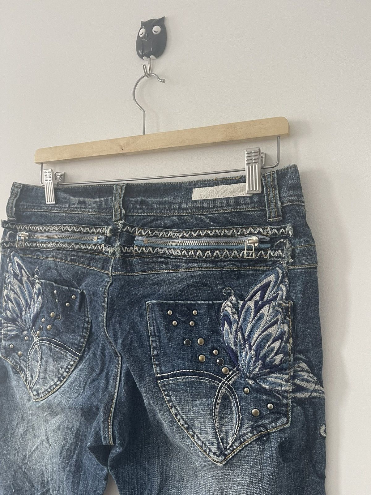 14th Addiction Rare Vintage CLASSICAL ELF Wings of Butterfly Flare Denim Size US 32 / EU 48 - 6 Thumbnail