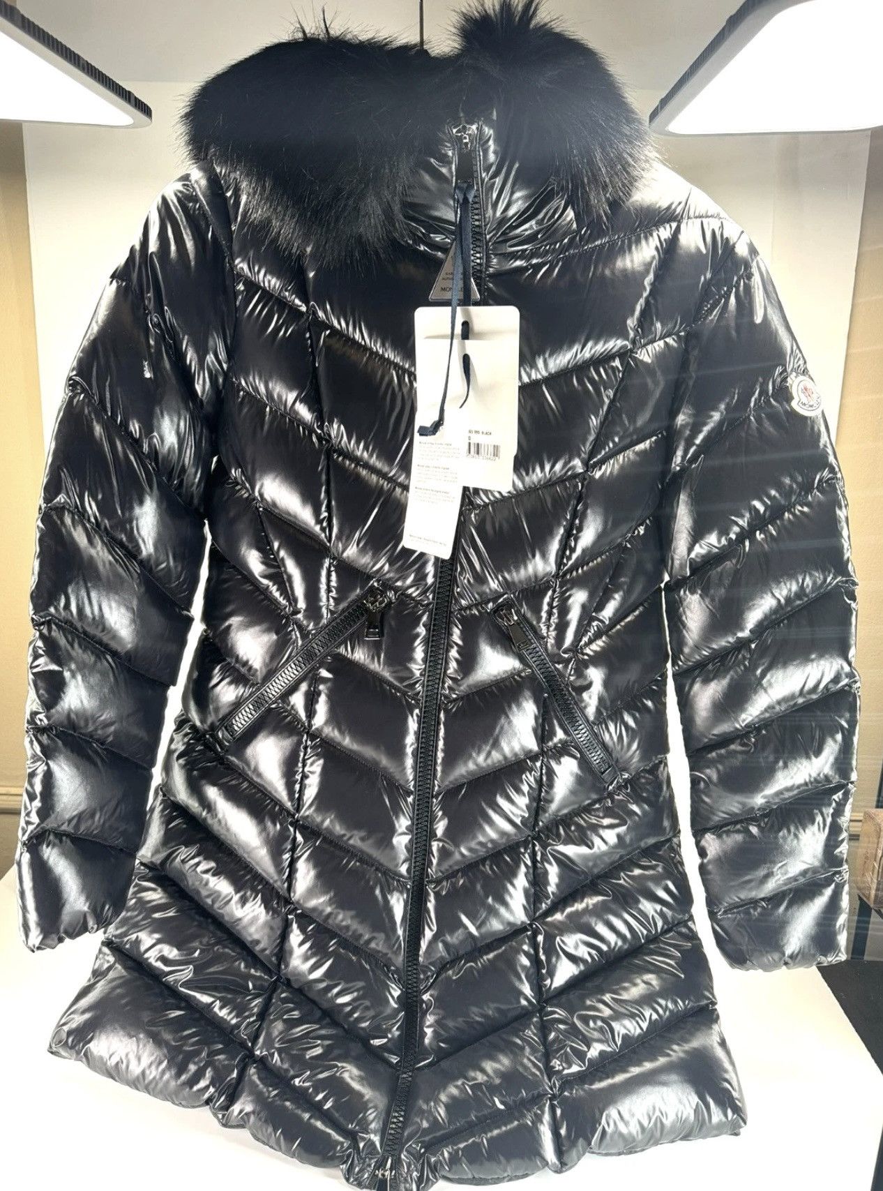 Moncler MONCLER FULMARUR GIUBBOTTO faux fur collar coat SZ-4 Size S / US 4 / IT 40 - 3 Thumbnail