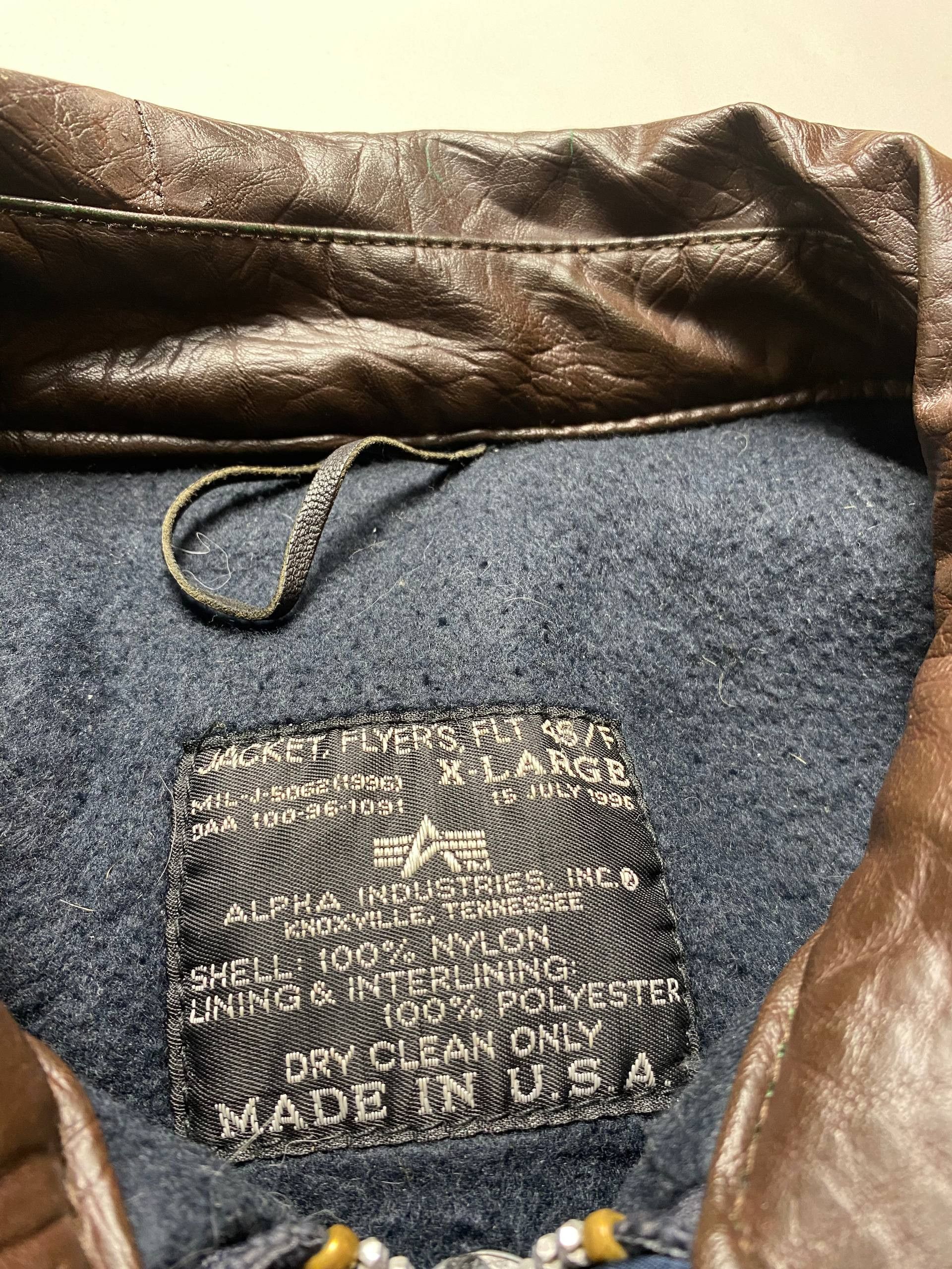 Alpha Industries Alpha Industries 90's American CWU-45/P flight jacket Size US XL / EU 56 / 4 - 2 Thumbnail