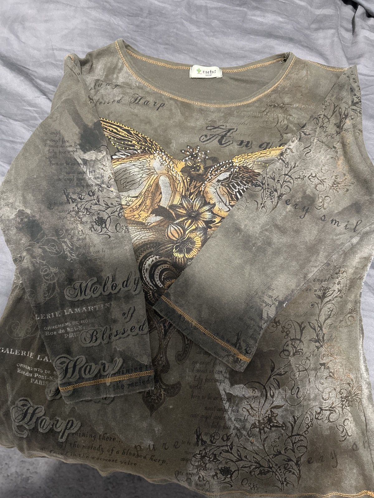 Travis Scott Vintage Y2K half sleeve top Size S / US 4 / IT 40 - 5 Thumbnail