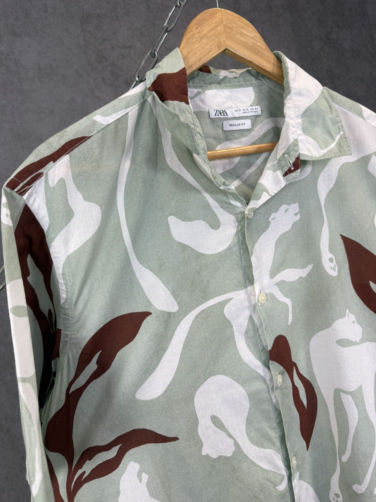 Zara Zara Man art crazy hawaiian shirt Size US L / EU 52-54 / 3 - 6 Thumbnail