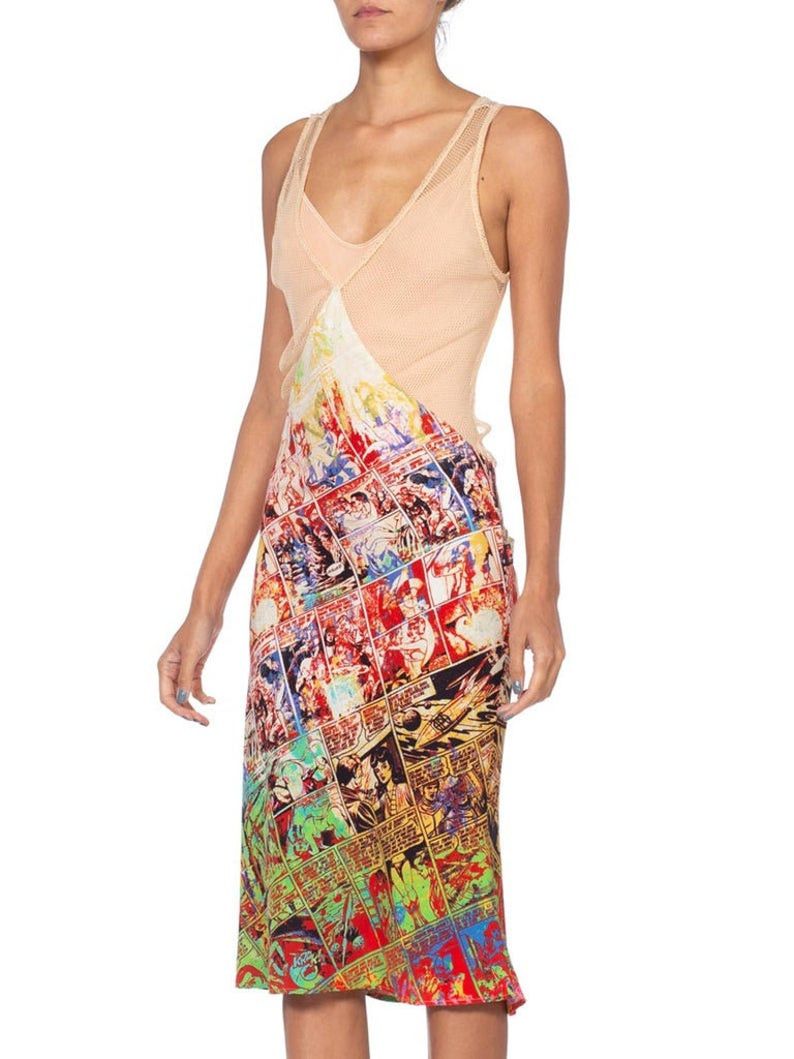 Jean Paul Gaultier Jean Paul Gaultier JPG F/W 1995 Safe Sex Comic Net Dress Size S / US 4 / IT 40 - 6 Thumbnail