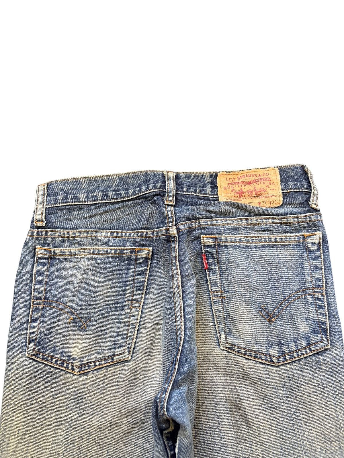 Levi's Vintage 90s Levis 517 Mud Wash Distress Flare Jeans Size US 28 / EU 44 - 4 Thumbnail