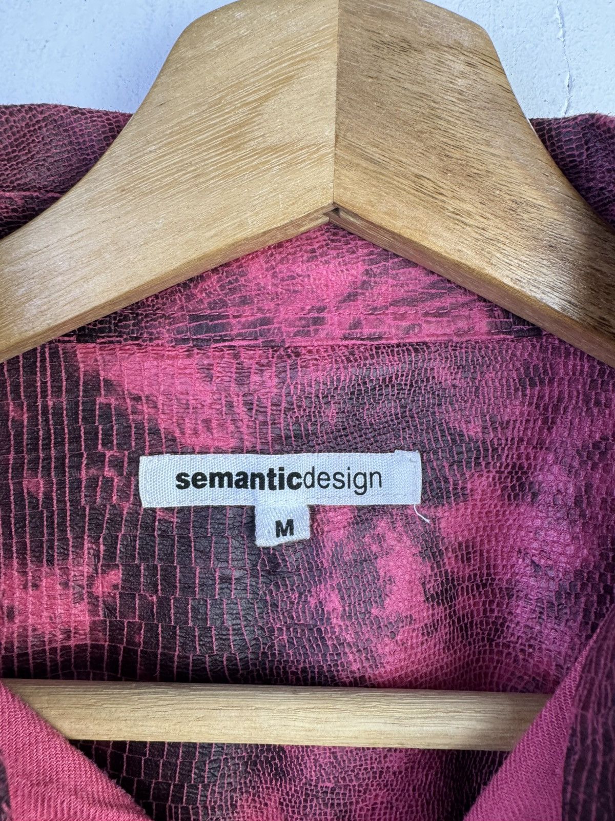 semanticdesign Semantic Design red acid wash button-up shirt. Size M / US 6-8 / IT 42-44 - 4 Thumbnail
