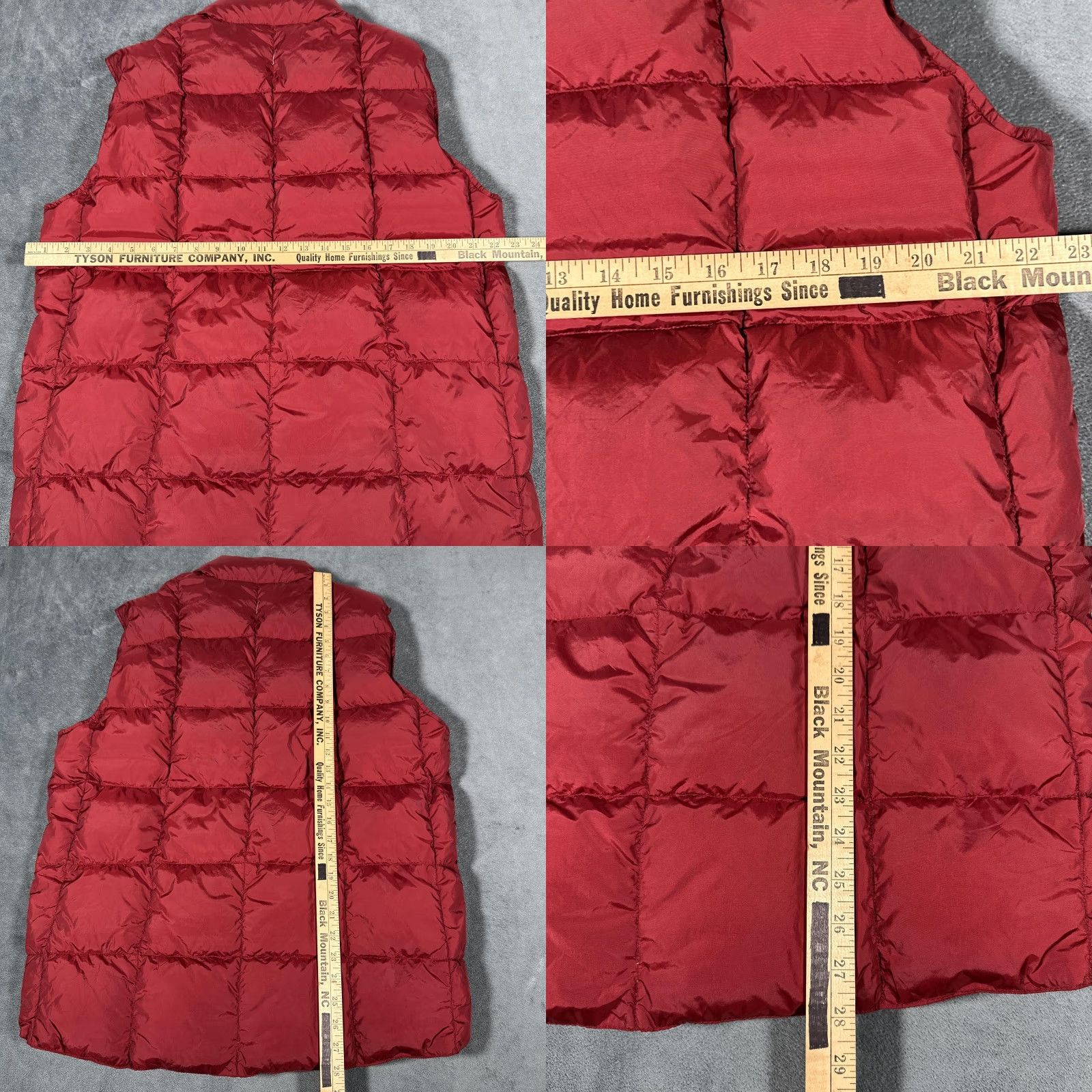 Vintage LL Bean Down Puffer Vest Mens LT Red Snap-Front Fleece-Lined Pockets Quilted Nylon Insulated Outdoor Mens Size US L / EU 52-54 / 3 - 8 Thumbnail