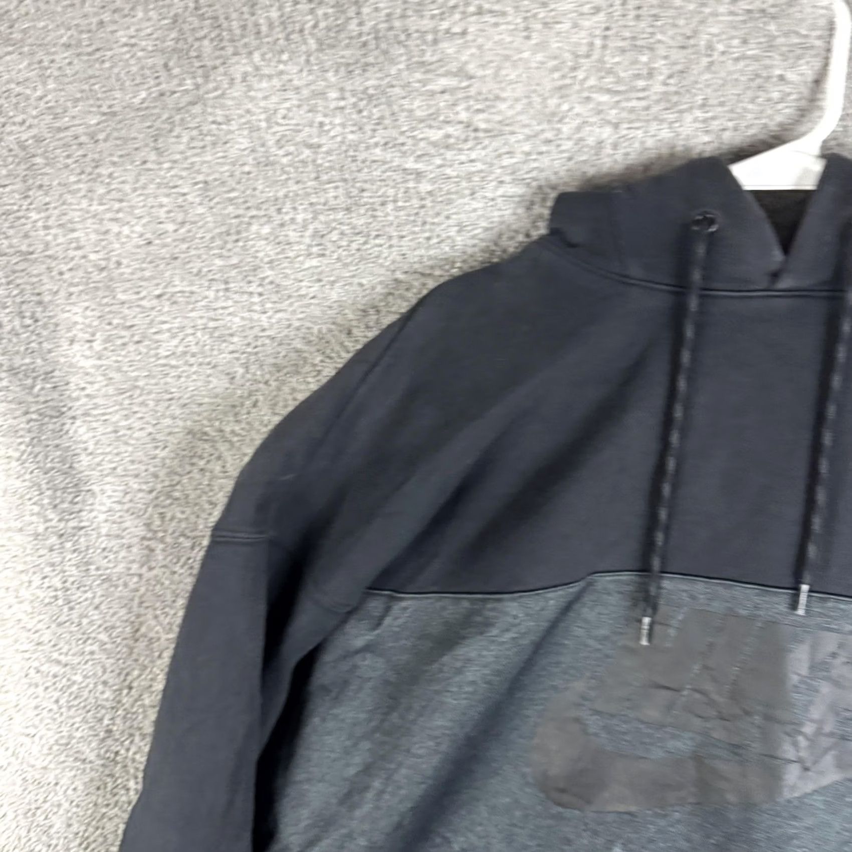 Nike Nike Air Hoodie Mens L Black Gray Pullover Fleece Sweatshirt Logo Front Size US L / EU 52-54 / 3 - 5 Thumbnail