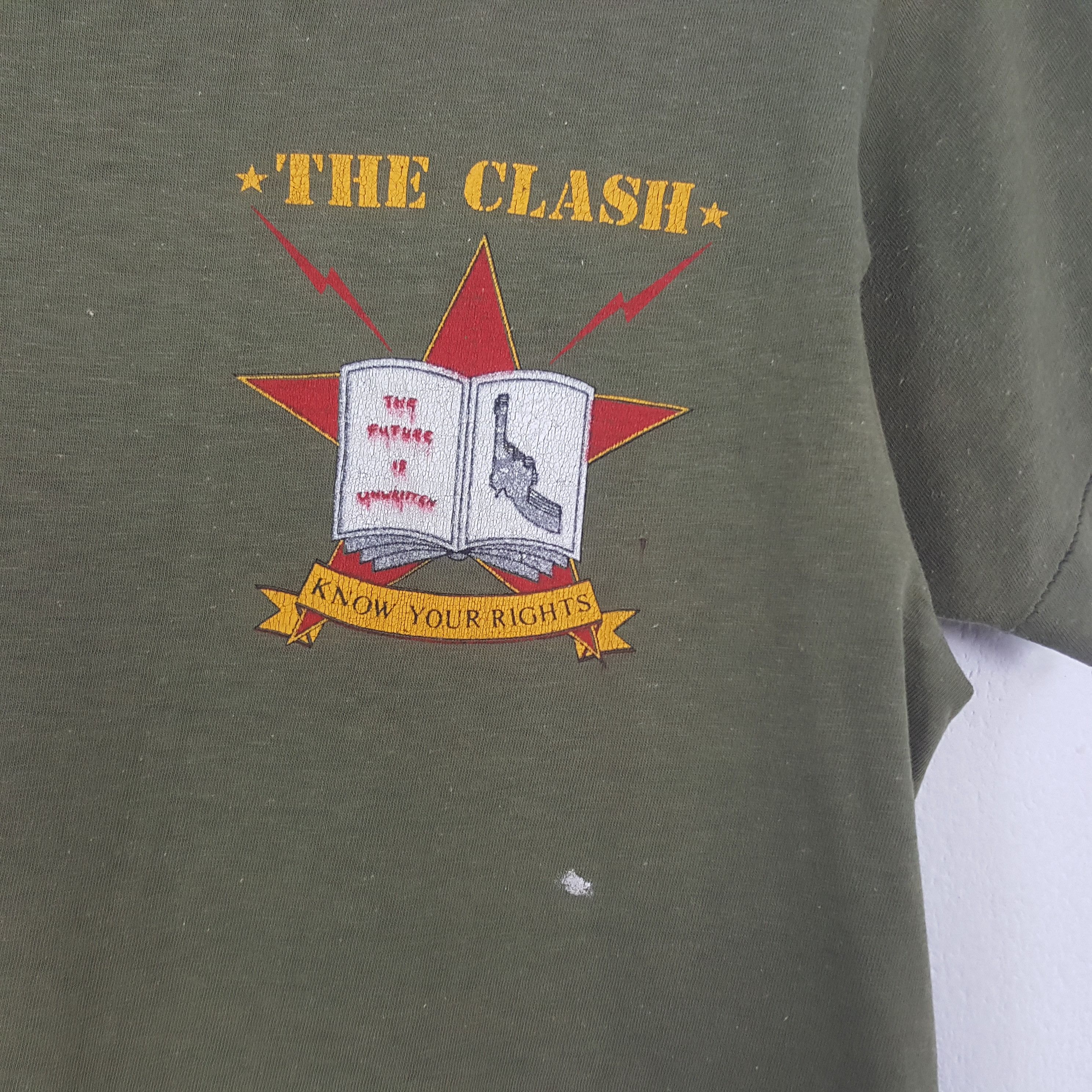 Band Tees Vintage 1982’s The Clash American Rock Band T-shirt Size US S / EU 44-46 / 1 - 4 Thumbnail