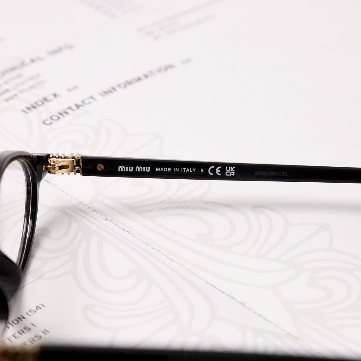 Miu Miu MIU MIU 0MU 09XV GLASSES Size ONE SIZE - 5 Thumbnail