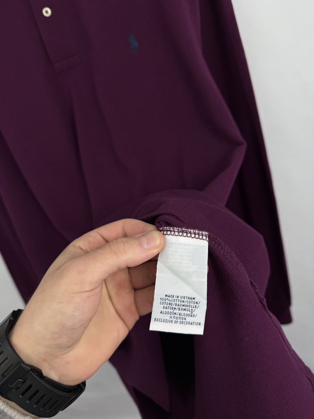 Polo Ralph Lauren 🇺🇸 Polo Ralph Lauren Classic Long Sleeve Purple Rare Retro Size US XL / EU 56 / 4 - 7 Thumbnail