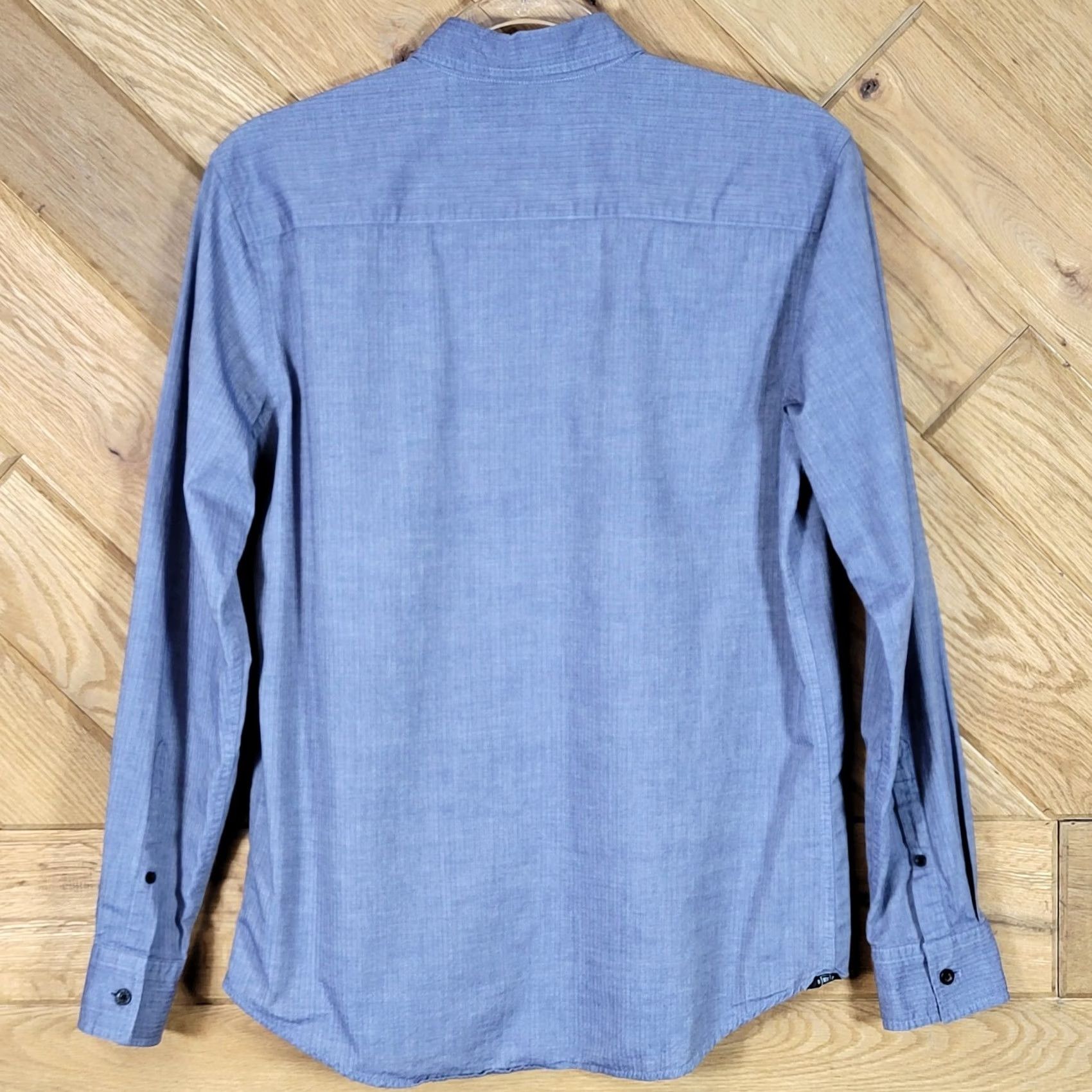 Vintage Diverse Mens Dress Shirt Small Gray Long Sleeve Cotton Chest Pocket Adult Size 36R - 6 Thumbnail